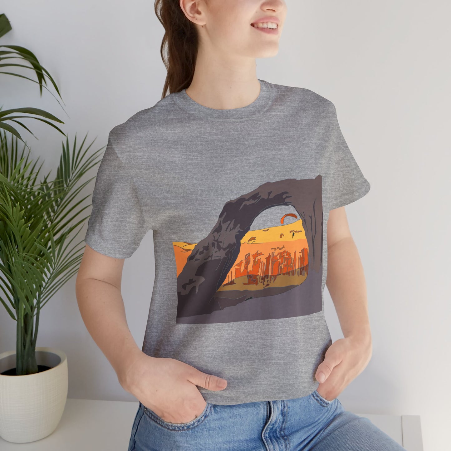 Corona Arch, Moab, Utah - Unisex Jersey Short Sleeve Tee