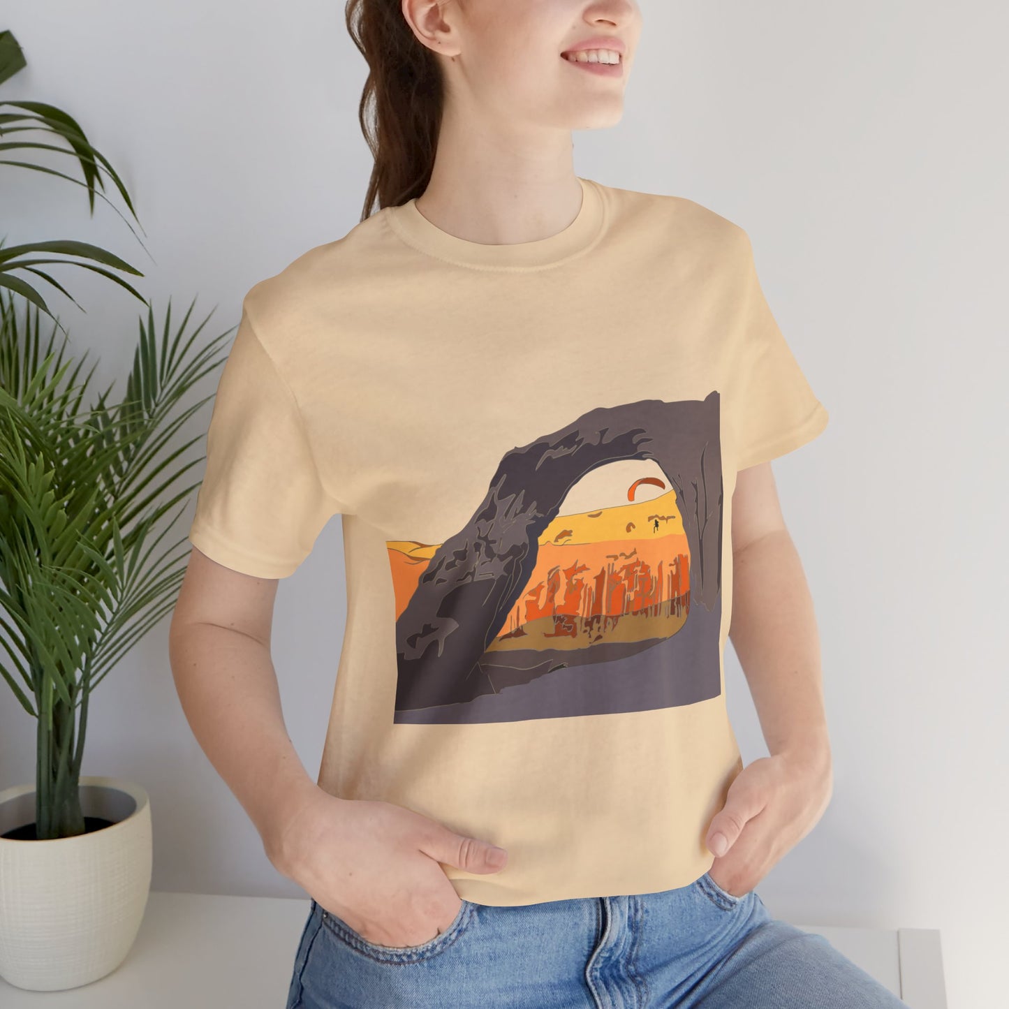 Corona Arch, Moab, Utah - Unisex Jersey Short Sleeve Tee