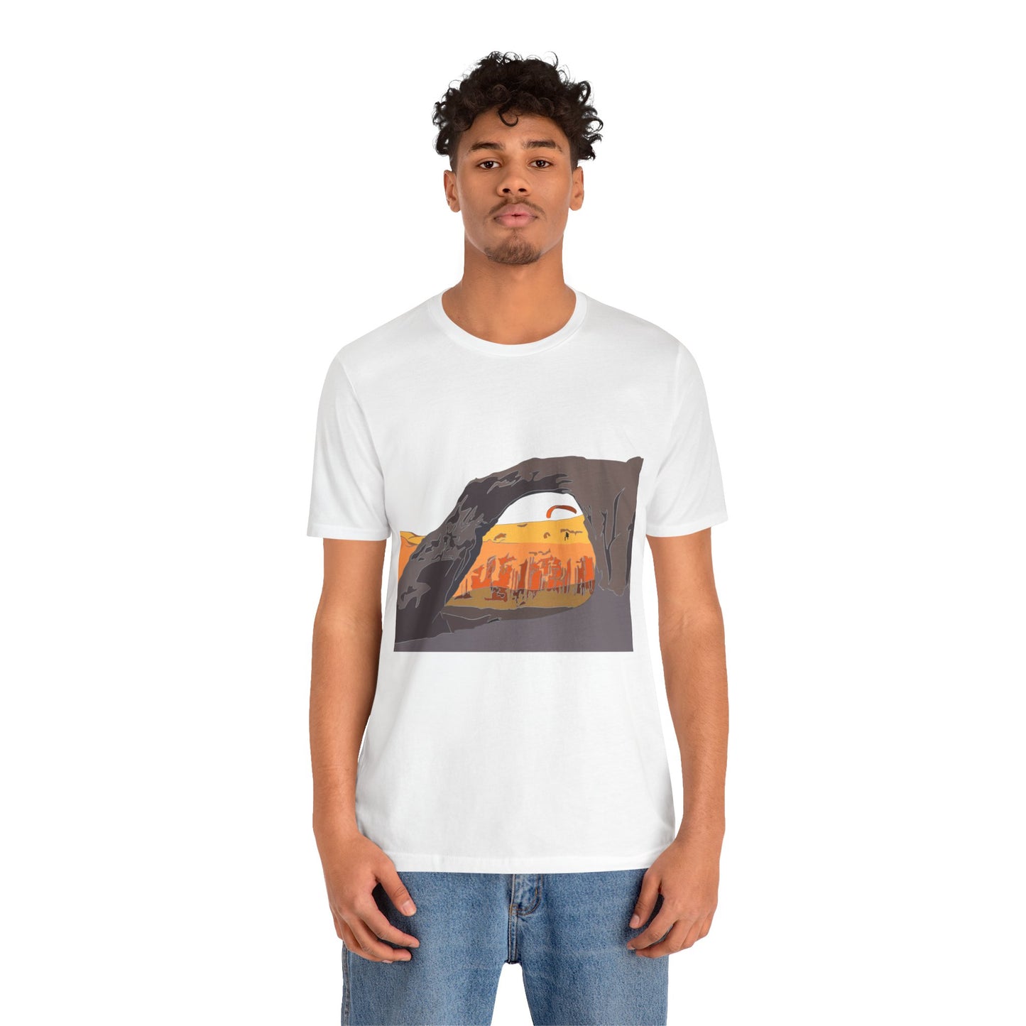 Corona Arch, Moab, Utah - Unisex Jersey Short Sleeve Tee