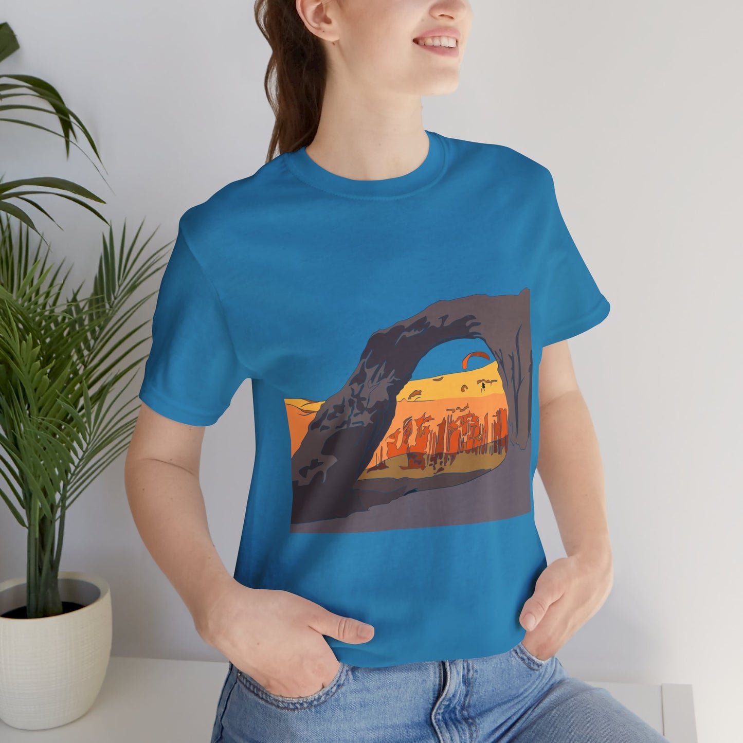 Corona Arch, Moab, Utah - Unisex Jersey Short Sleeve Tee
