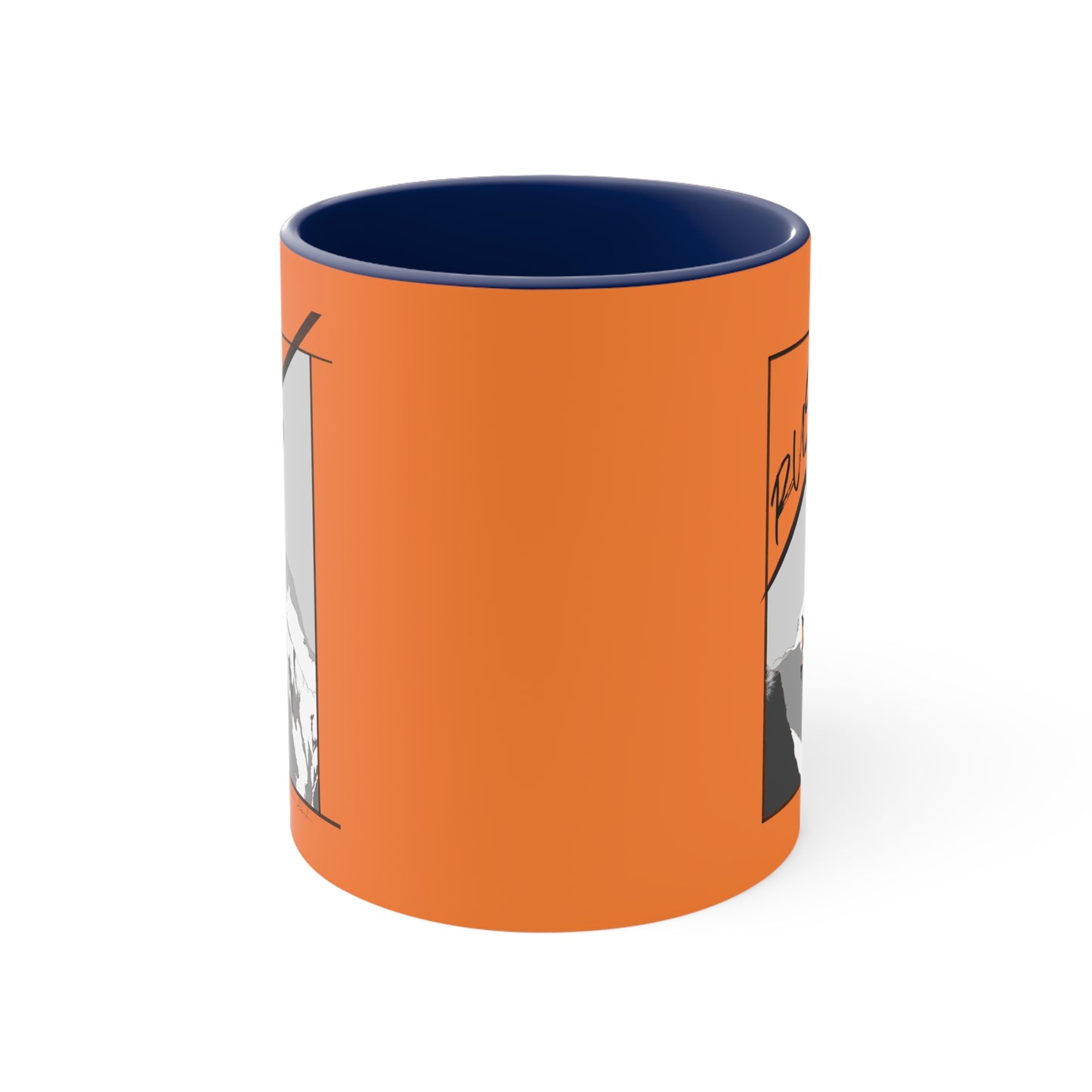 Orange "Rush" Speed Flying - Accent Coffee Mug, 11oz