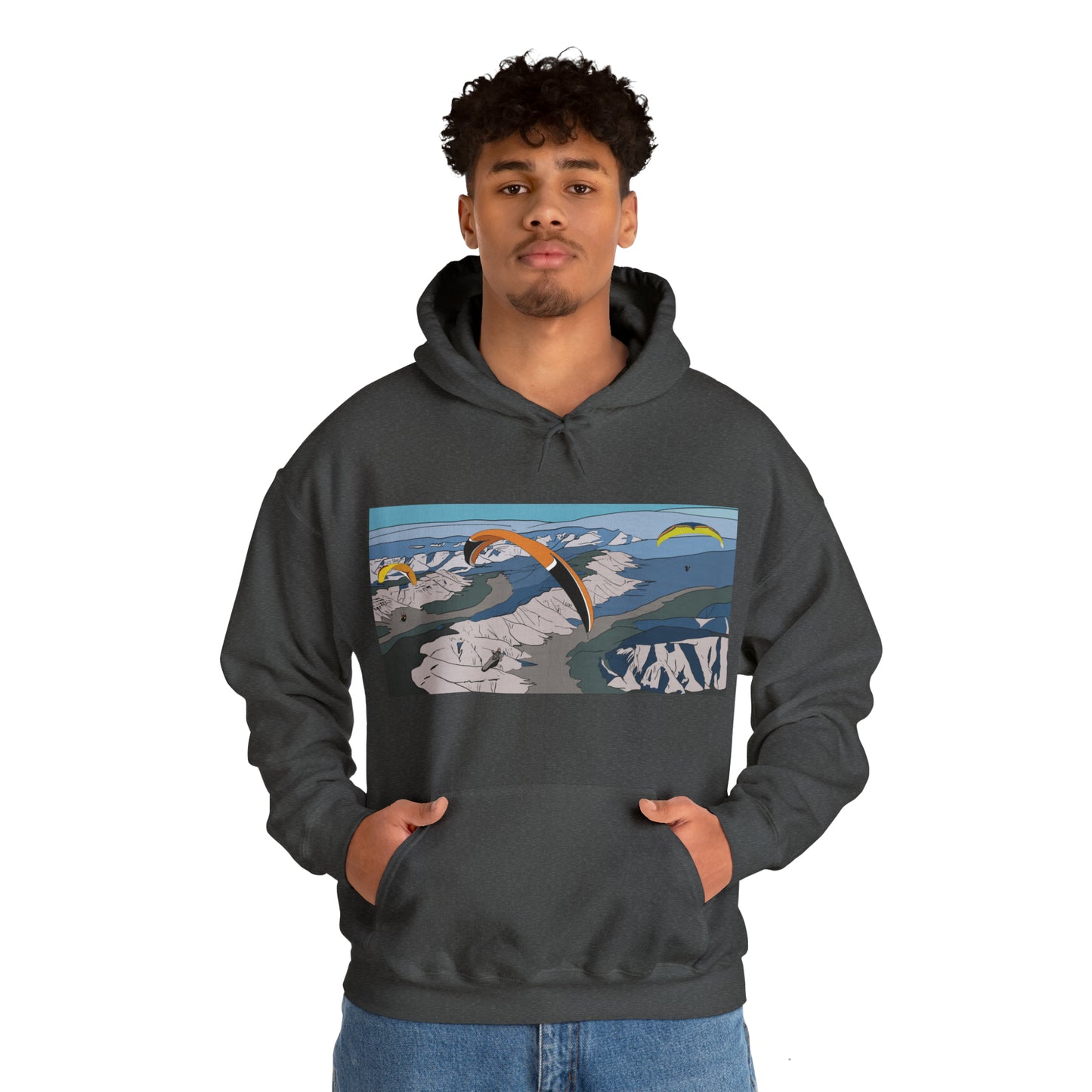 Paragliding Hooded Sweatshirt - Unisex Heavy Blend™