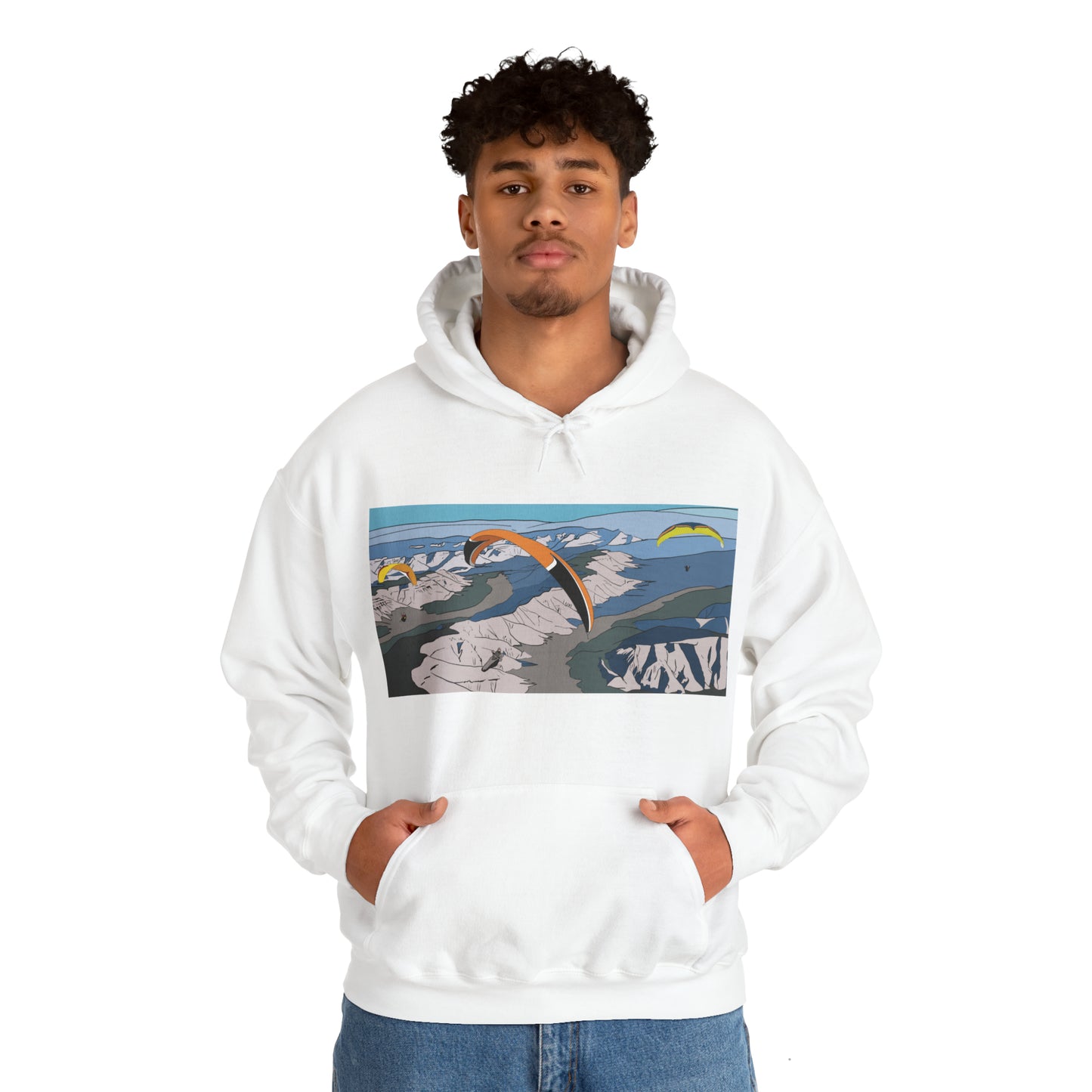 Paragliding Hooded Sweatshirt - Unisex Heavy Blend™