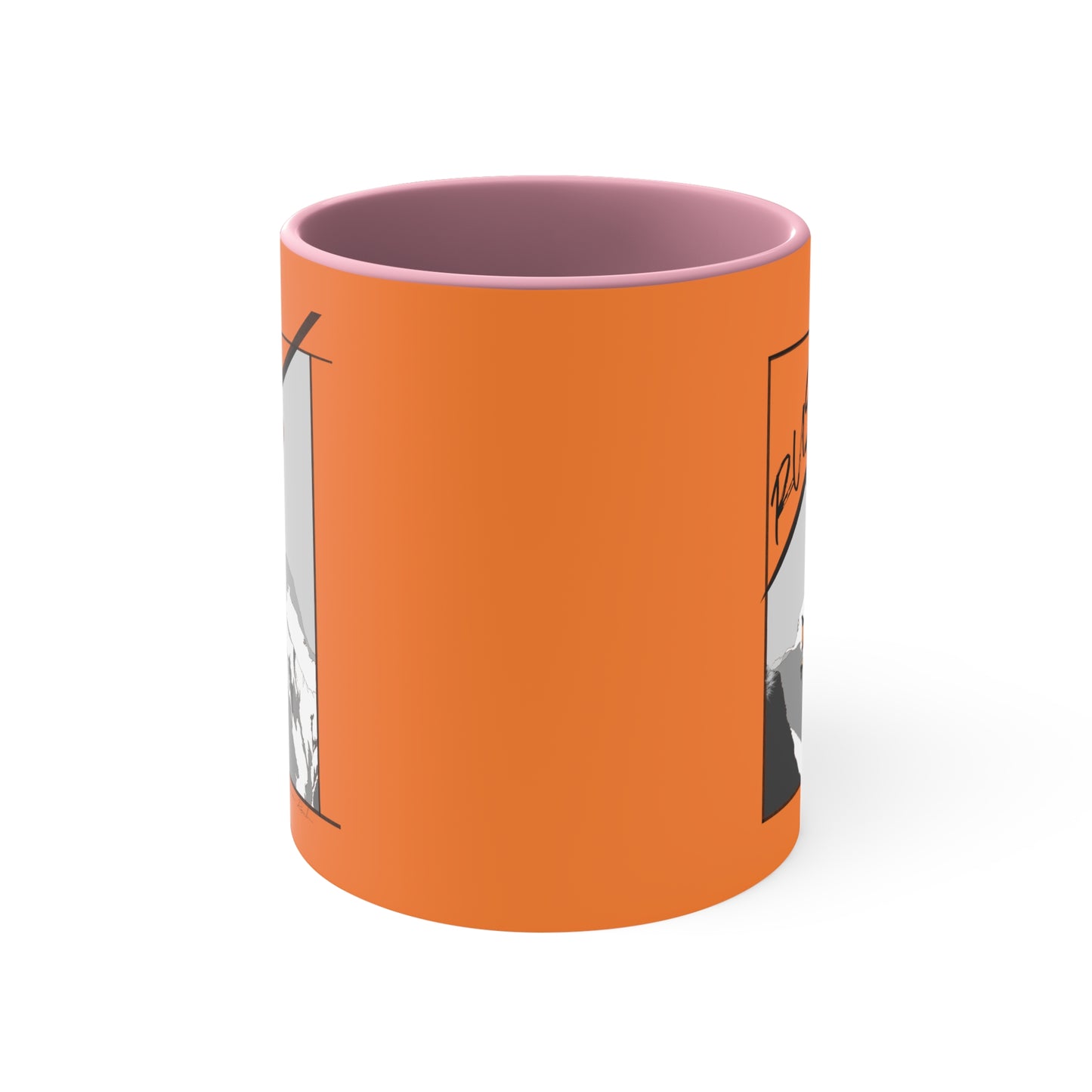 Orange "Rush" Speed Flying - Accent Coffee Mug, 11oz