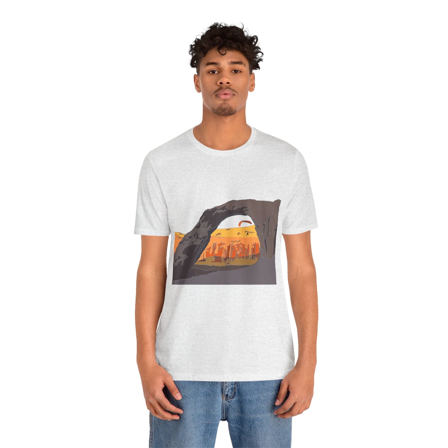 Corona Arch, Moab, Utah - Unisex Jersey Short Sleeve Tee