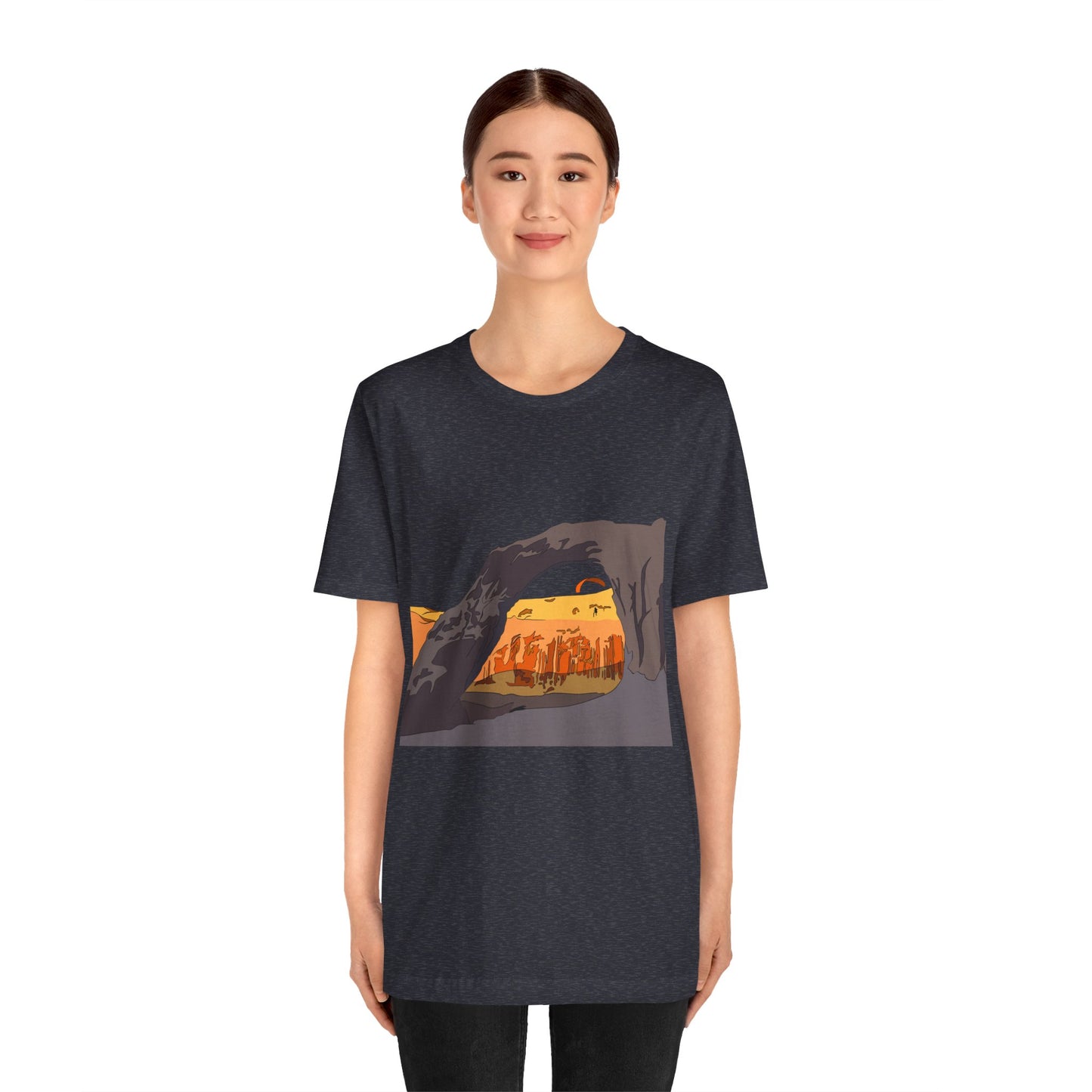 Corona Arch, Moab, Utah - Unisex Jersey Short Sleeve Tee