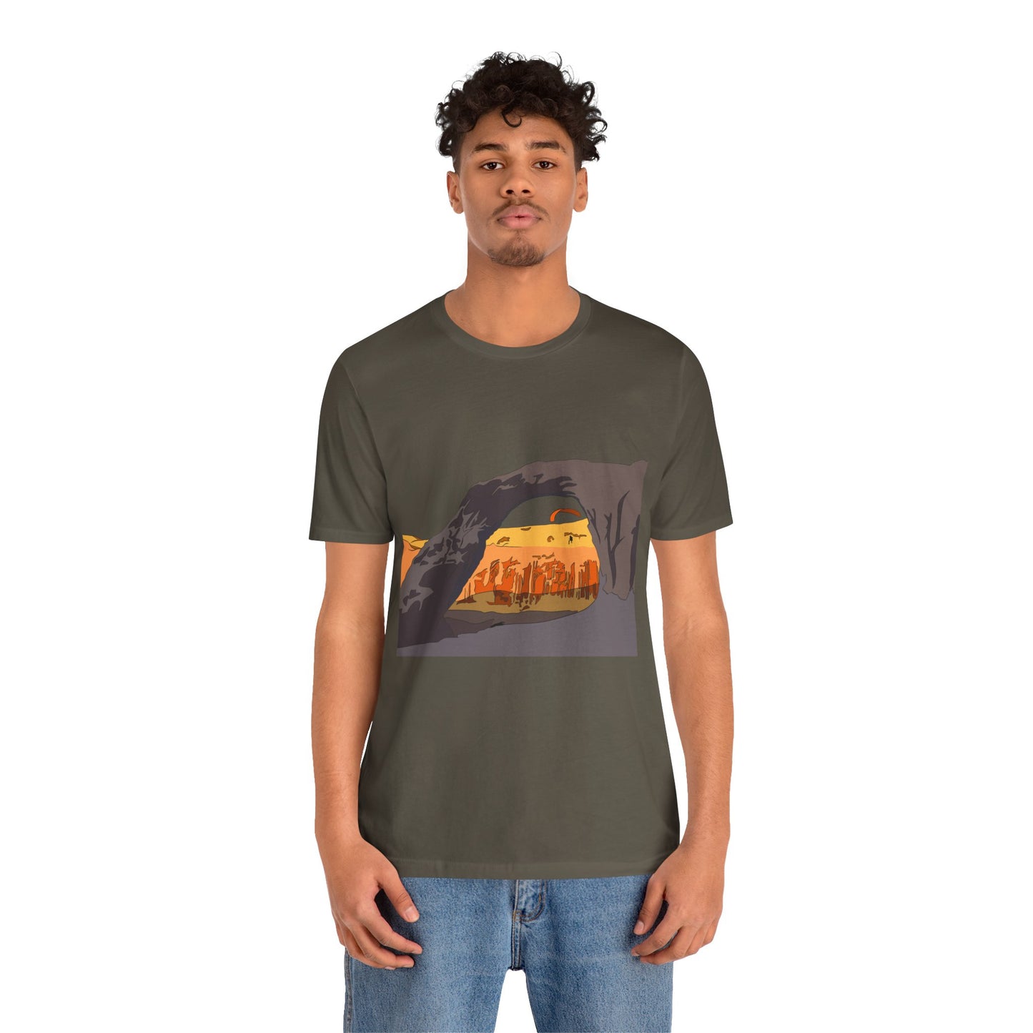 Corona Arch, Moab, Utah - Unisex Jersey Short Sleeve Tee
