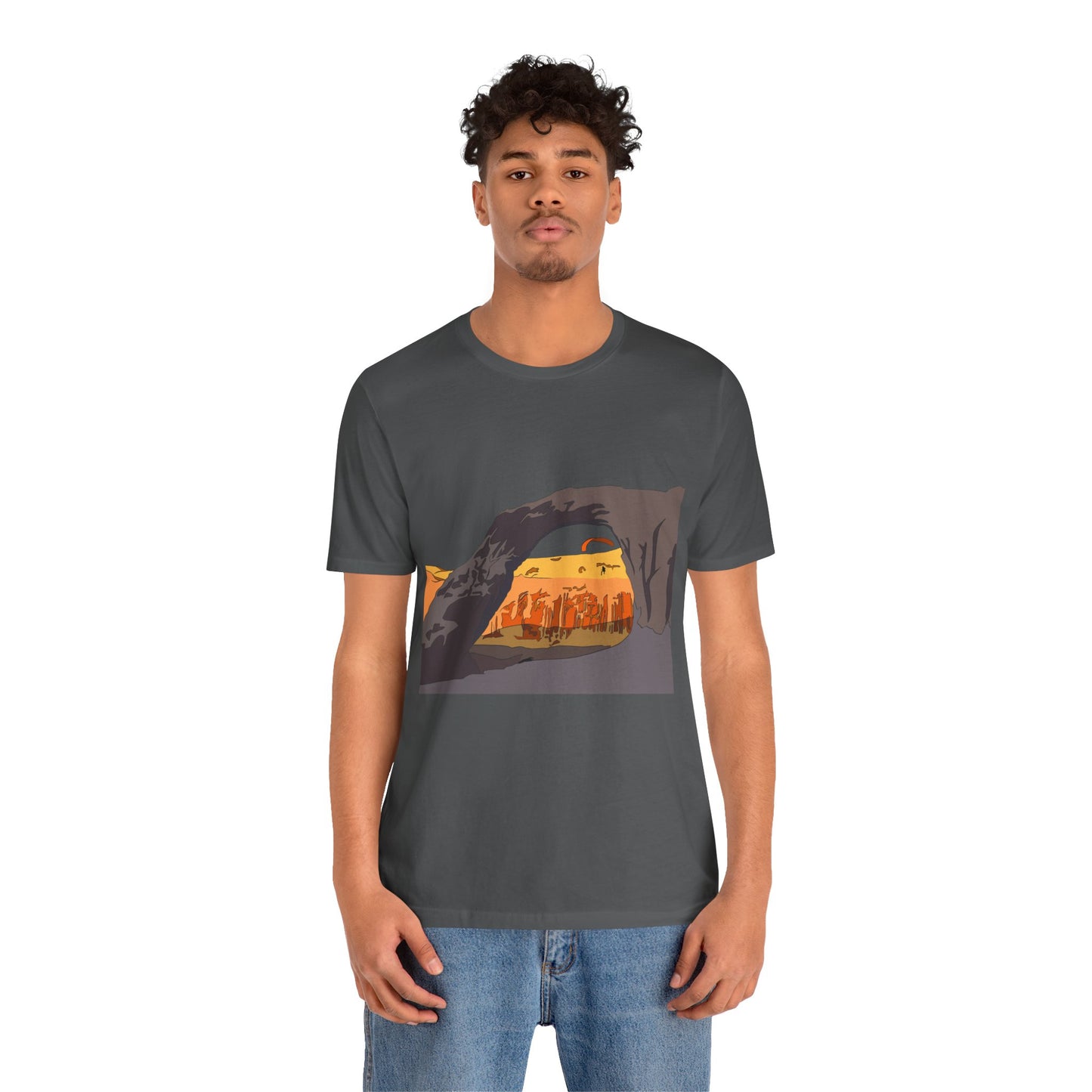 Corona Arch, Moab, Utah - Unisex Jersey Short Sleeve Tee