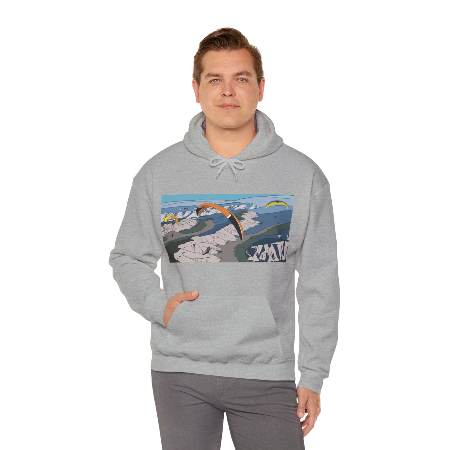 Paragliding Hooded Sweatshirt - Unisex Heavy Blend™