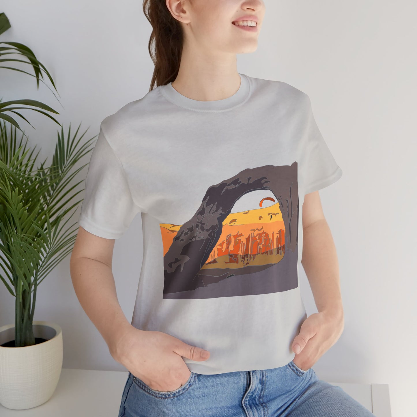 Corona Arch, Moab, Utah - Unisex Jersey Short Sleeve Tee