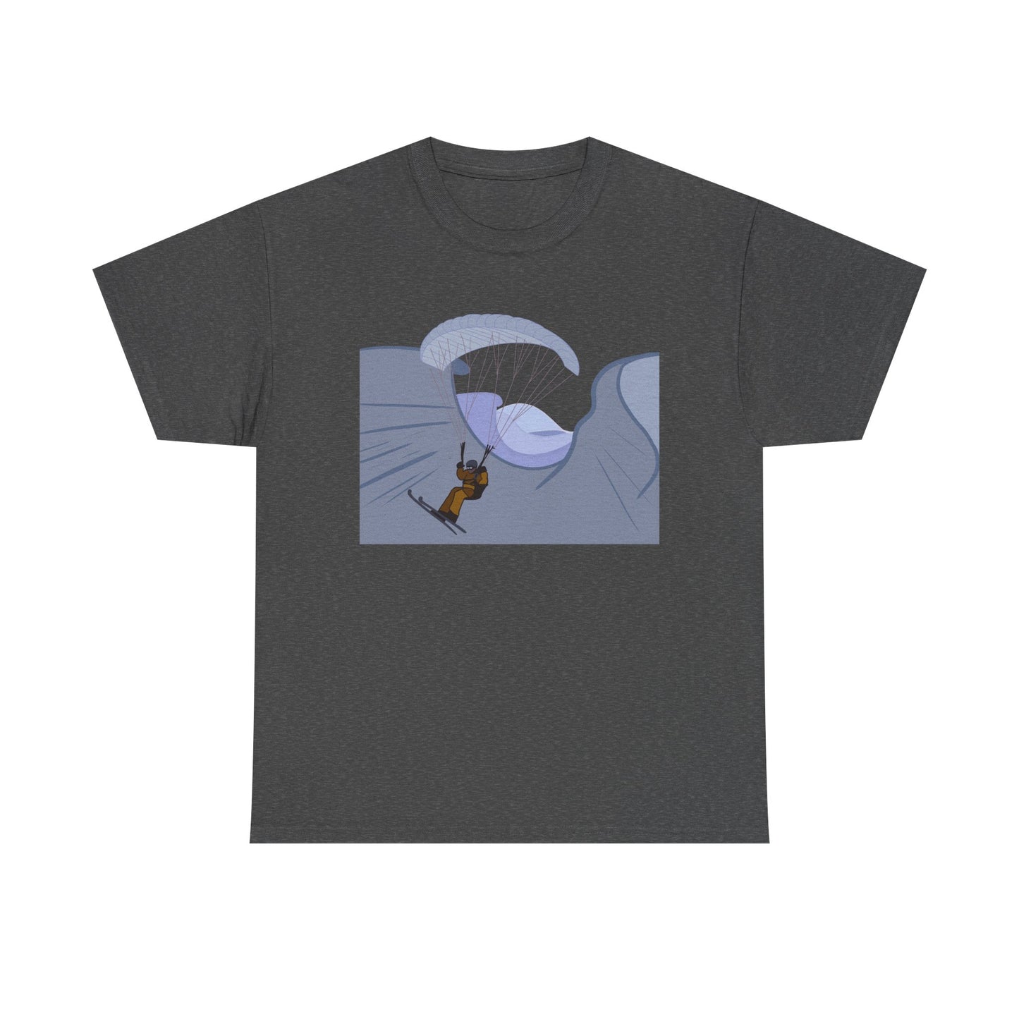 Speed Flying Pilot Unisex Tee - Glacial Ice Valley Paragliding Design