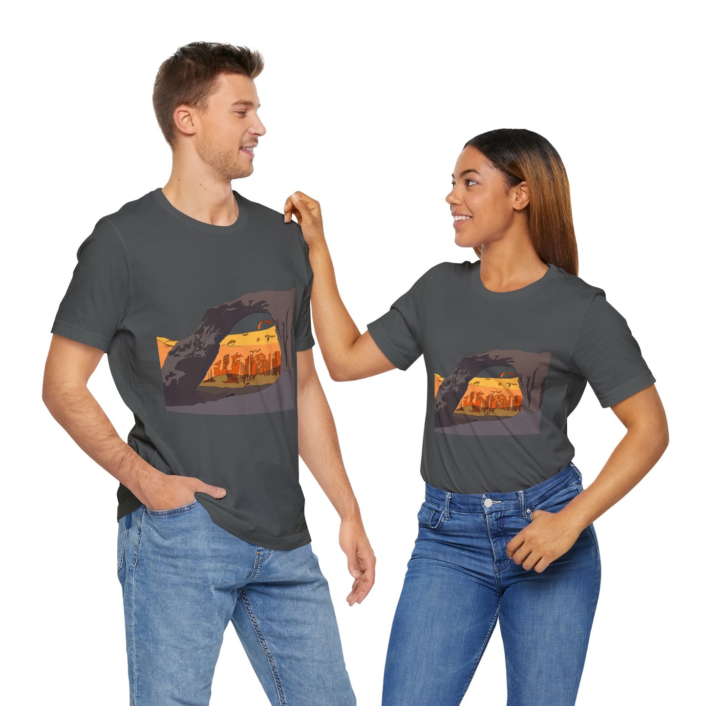 Corona Arch, Moab, Utah - Unisex Jersey Short Sleeve Tee
