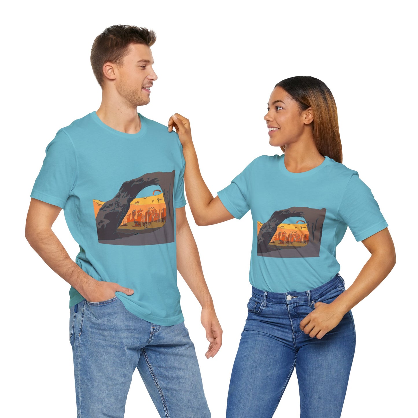 Corona Arch, Moab, Utah - Unisex Jersey Short Sleeve Tee