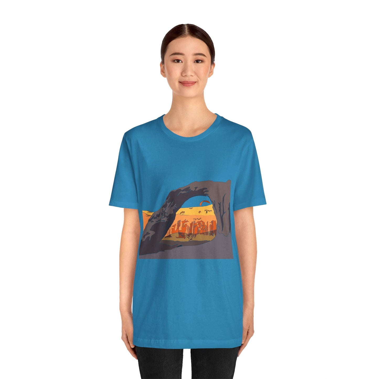 Corona Arch, Moab, Utah - Unisex Jersey Short Sleeve Tee