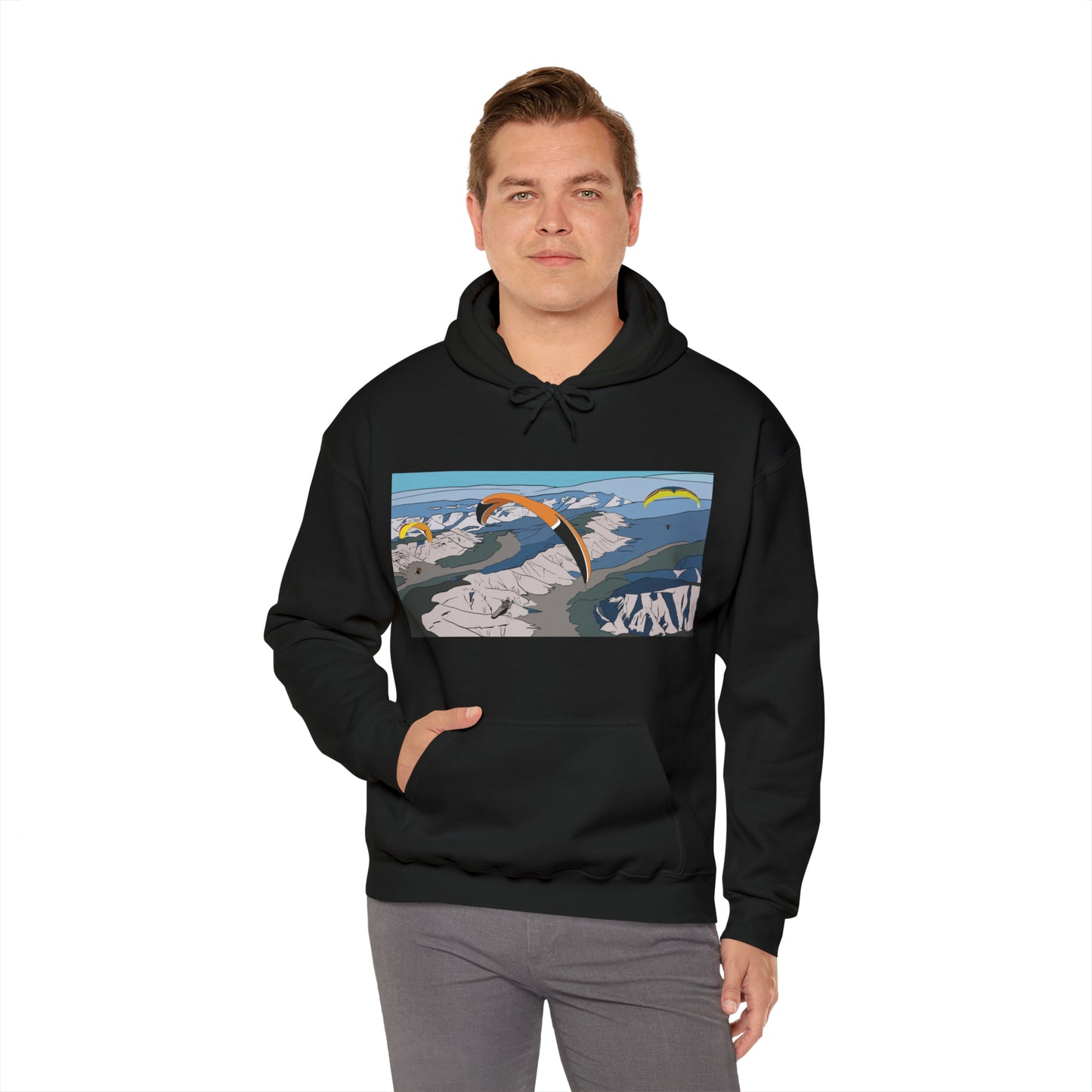 Paragliding Hooded Sweatshirt - Unisex Heavy Blend™