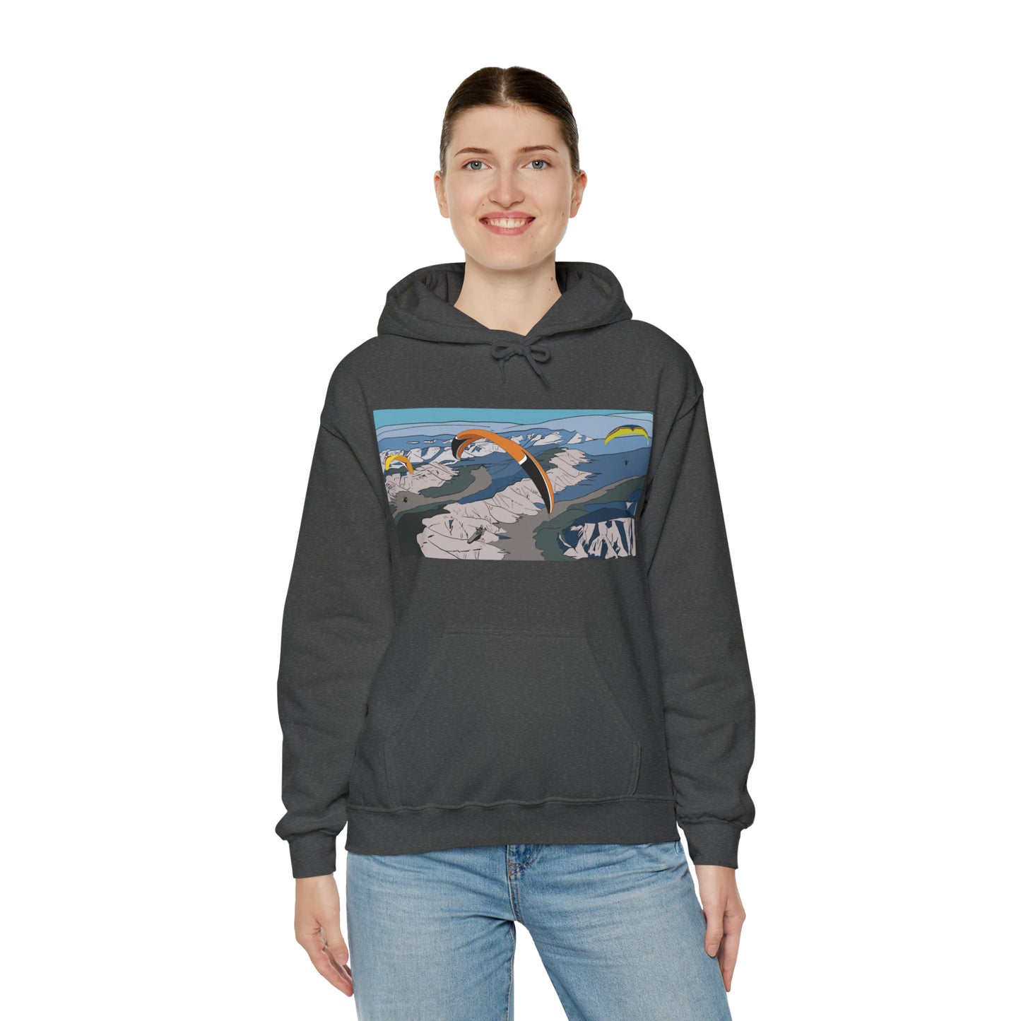 Paragliding Hooded Sweatshirt - Unisex Heavy Blend™