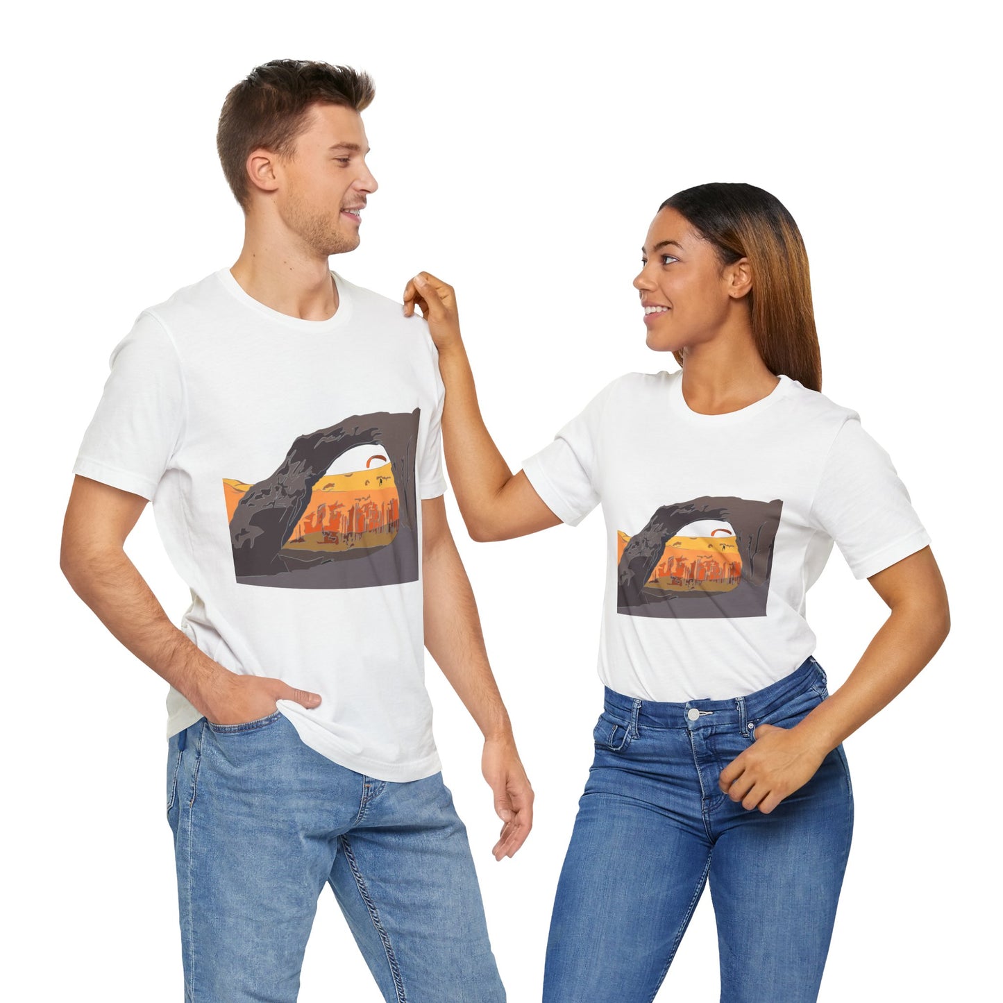 Corona Arch, Moab, Utah - Unisex Jersey Short Sleeve Tee