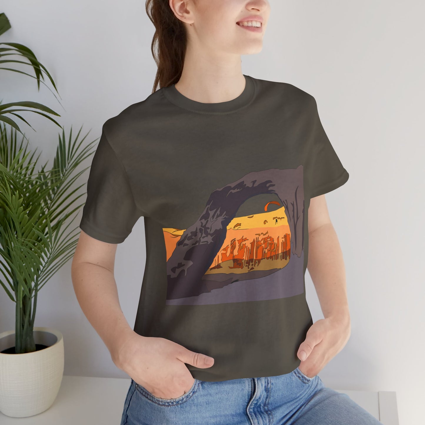 Corona Arch, Moab, Utah - Unisex Jersey Short Sleeve Tee