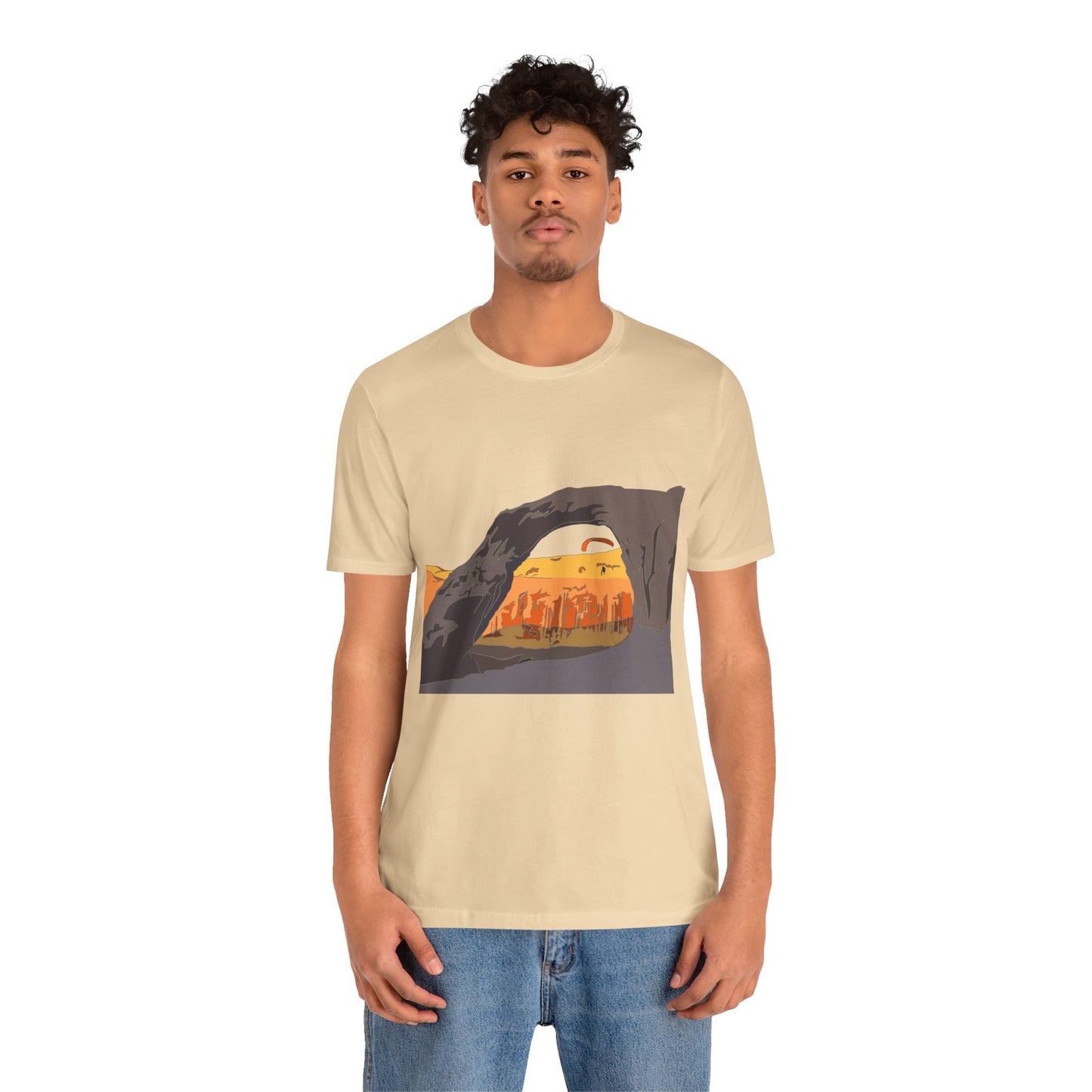 Corona Arch, Moab, Utah - Unisex Jersey Short Sleeve Tee
