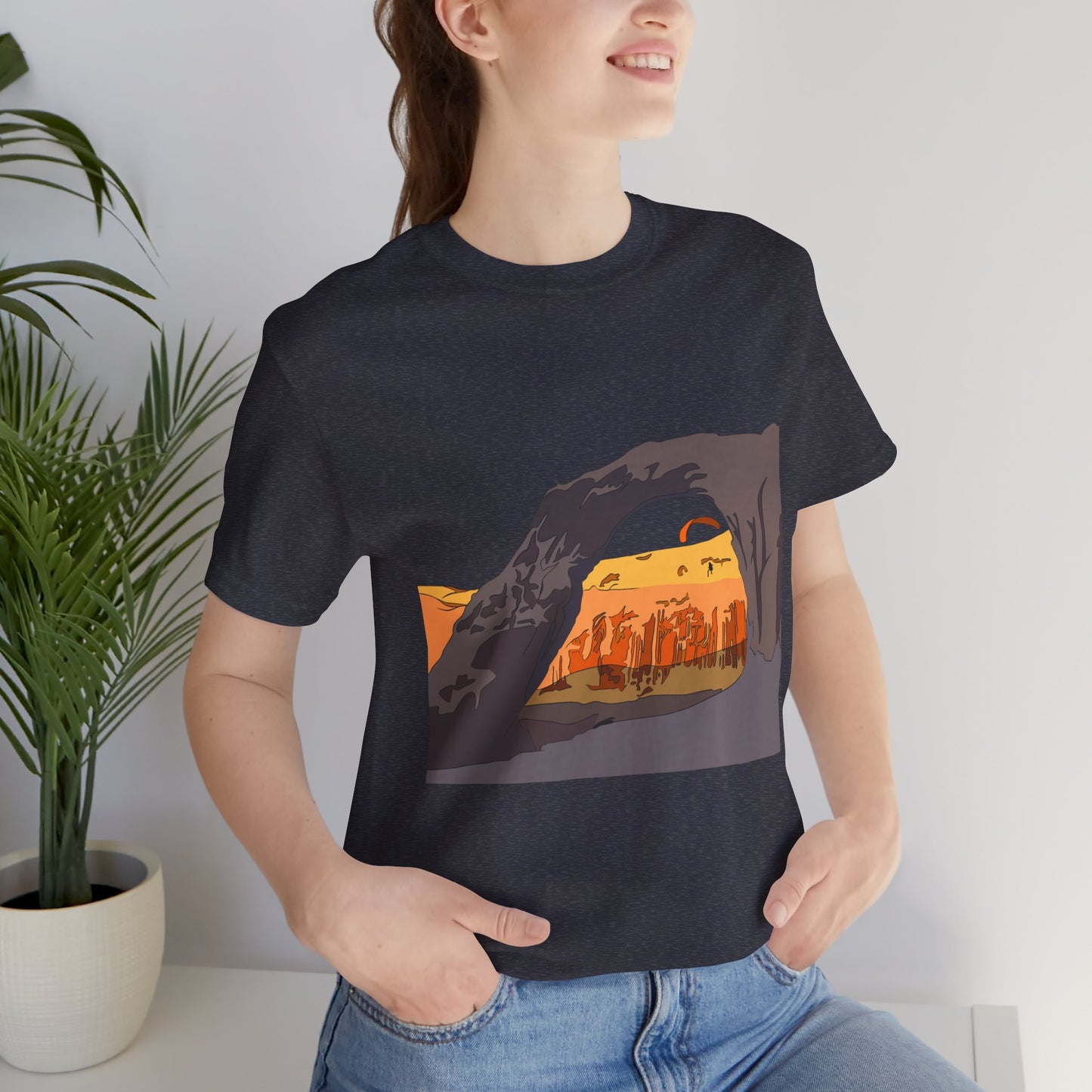Corona Arch, Moab, Utah - Unisex Jersey Short Sleeve Tee