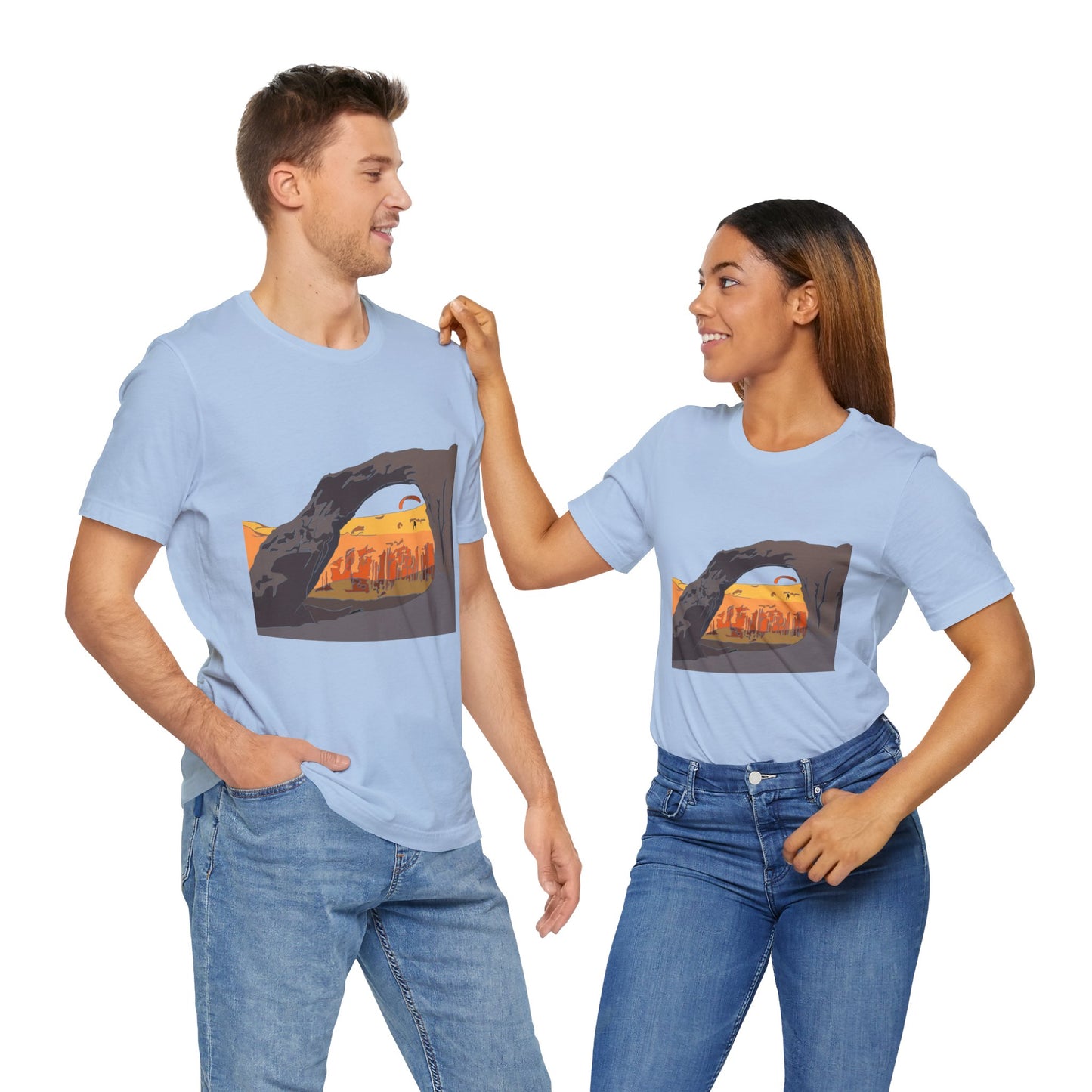 Corona Arch, Moab, Utah - Unisex Jersey Short Sleeve Tee