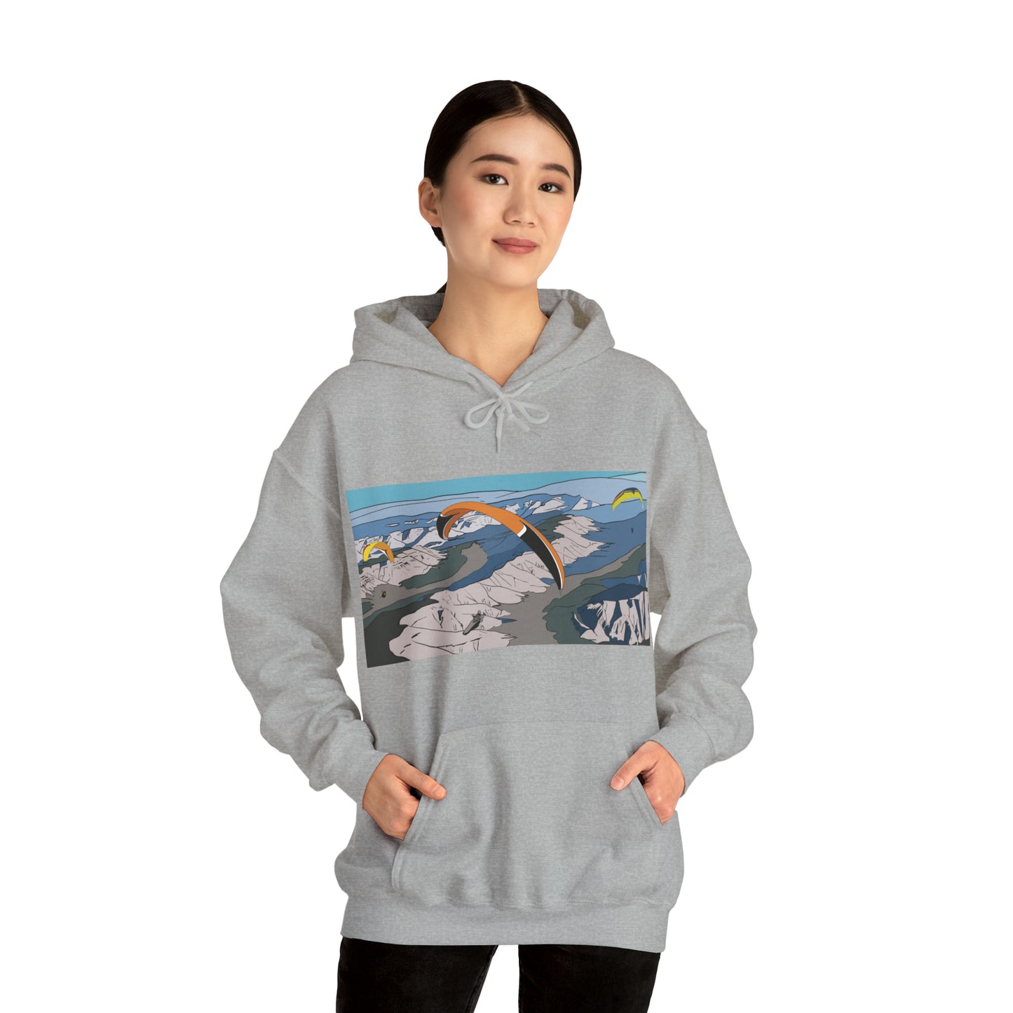 Paragliding Hooded Sweatshirt - Unisex Heavy Blend™