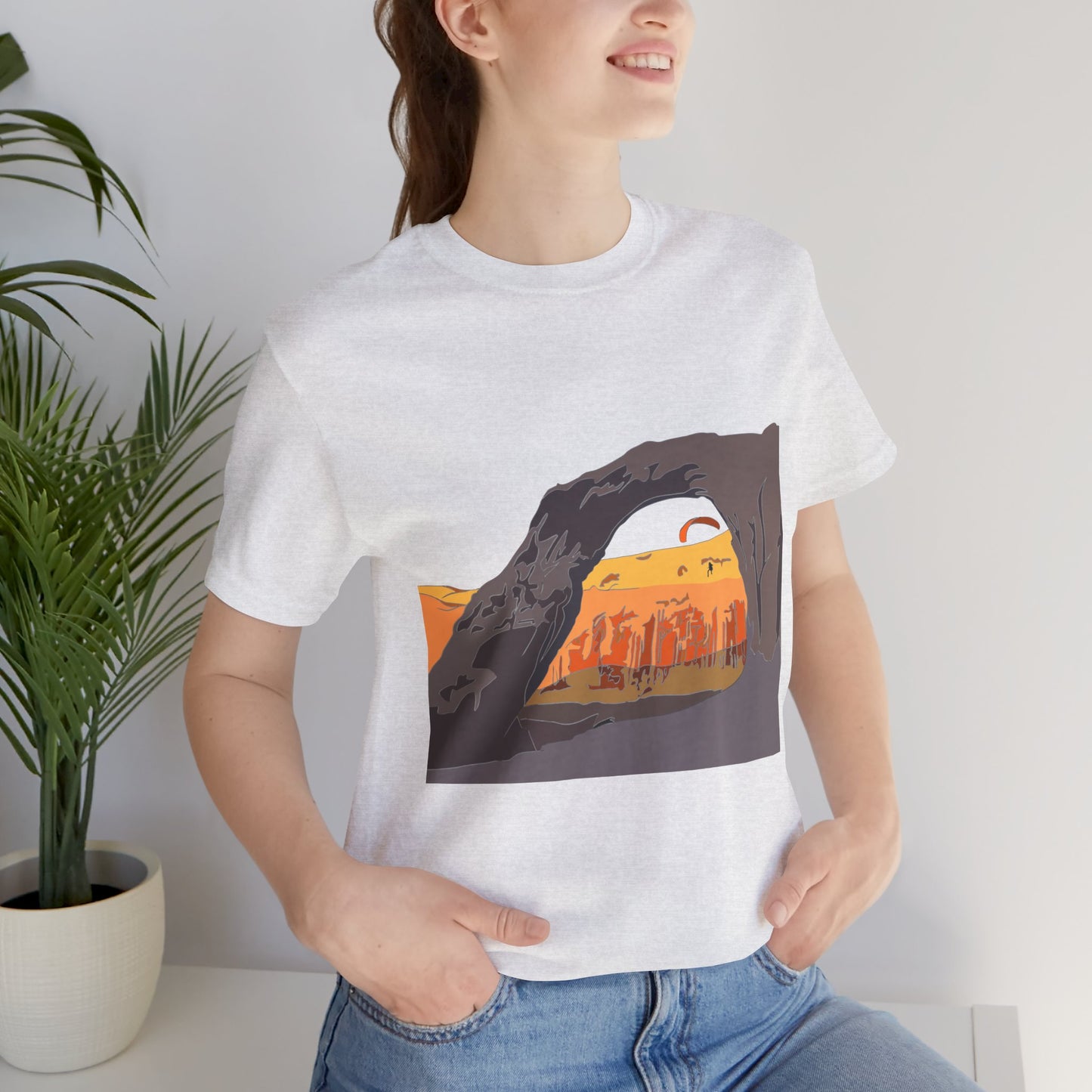 Corona Arch, Moab, Utah - Unisex Jersey Short Sleeve Tee