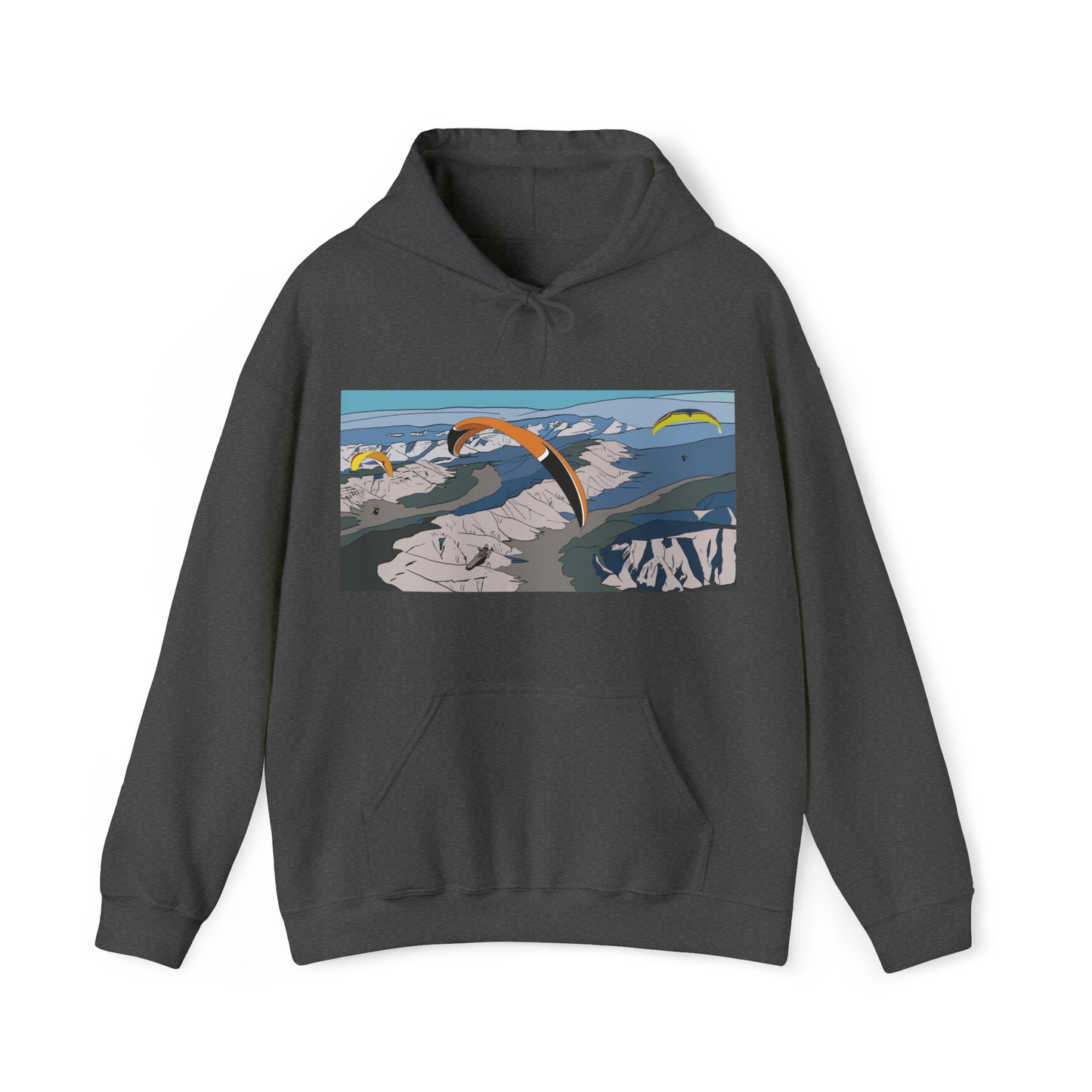 Paragliding Hooded Sweatshirt - Unisex Heavy Blend™
