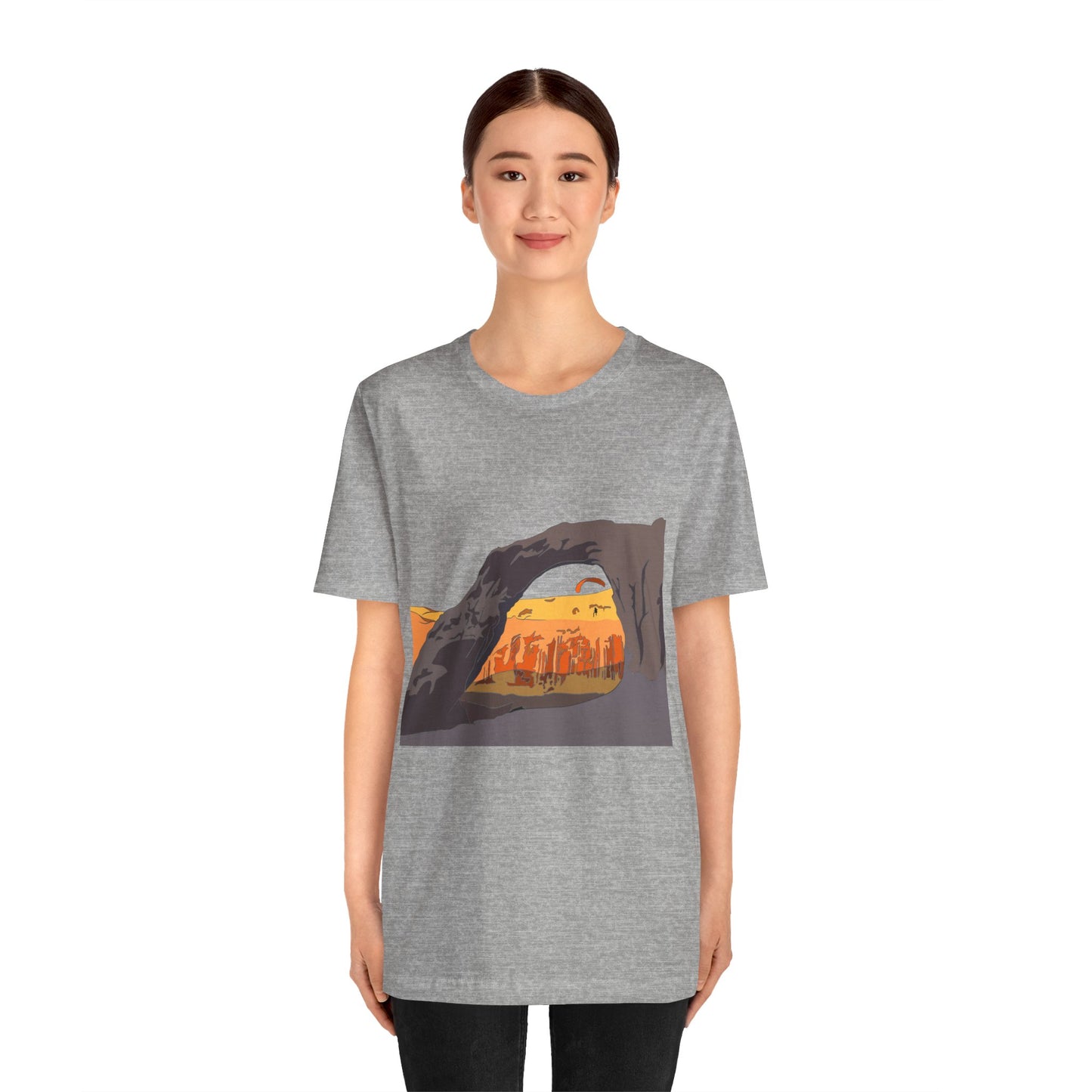 Corona Arch, Moab, Utah - Unisex Jersey Short Sleeve Tee