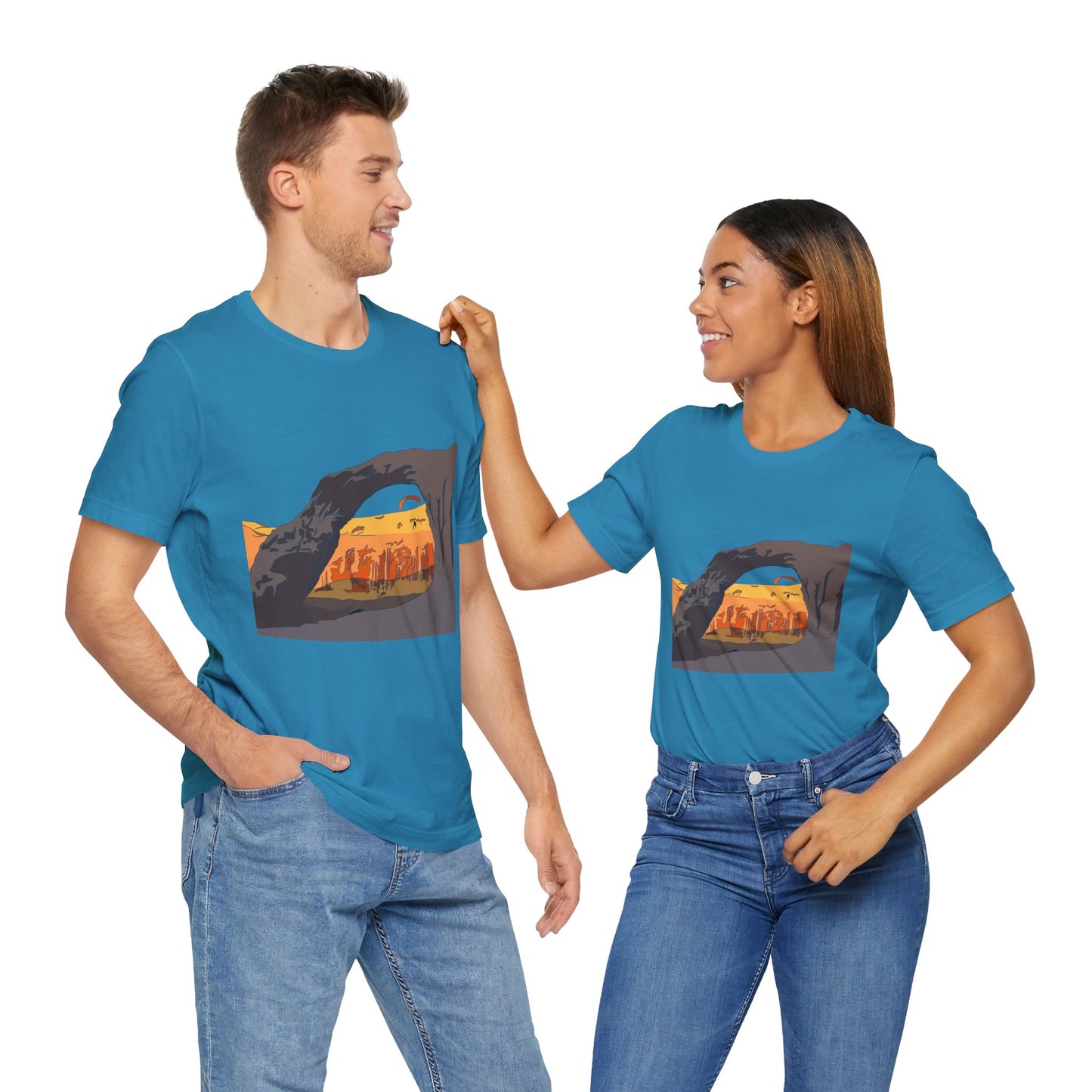 Corona Arch, Moab, Utah - Unisex Jersey Short Sleeve Tee