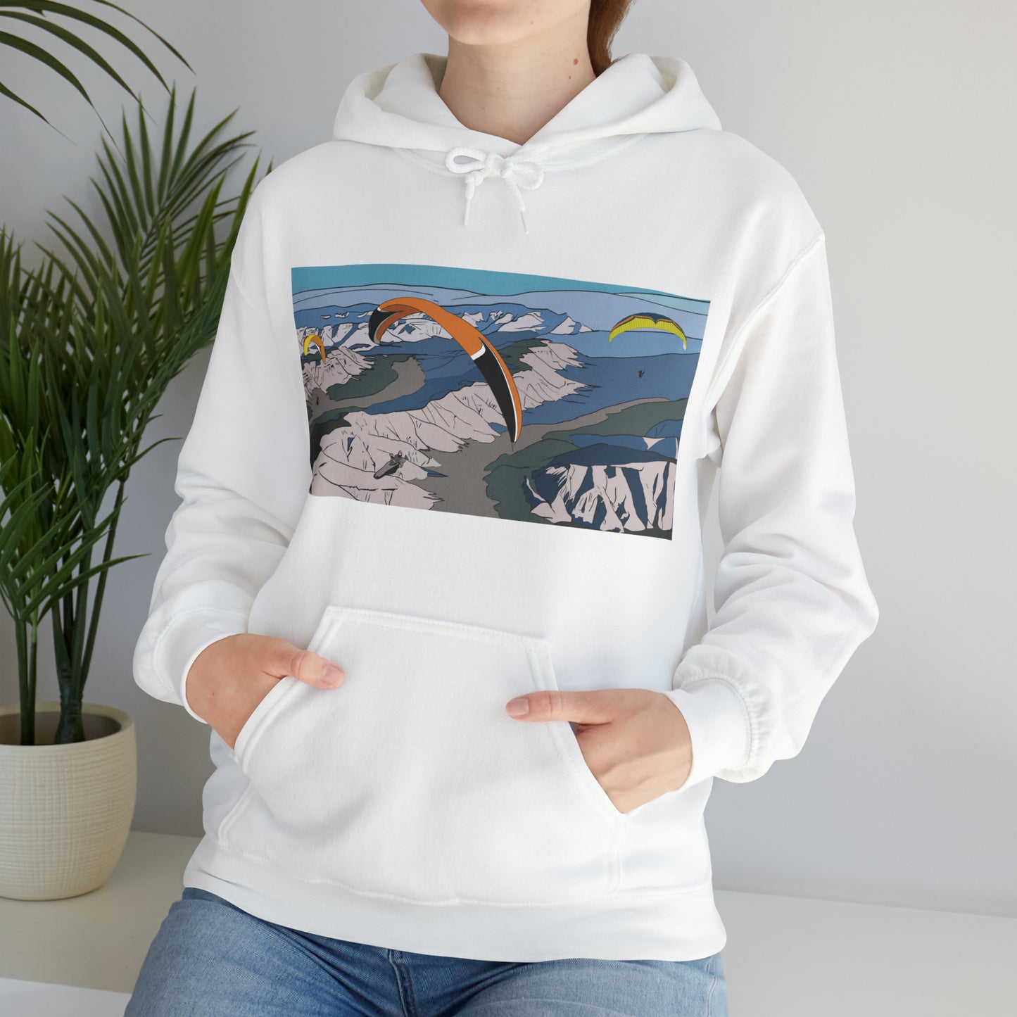 Paragliding Hooded Sweatshirt - Unisex Heavy Blend™