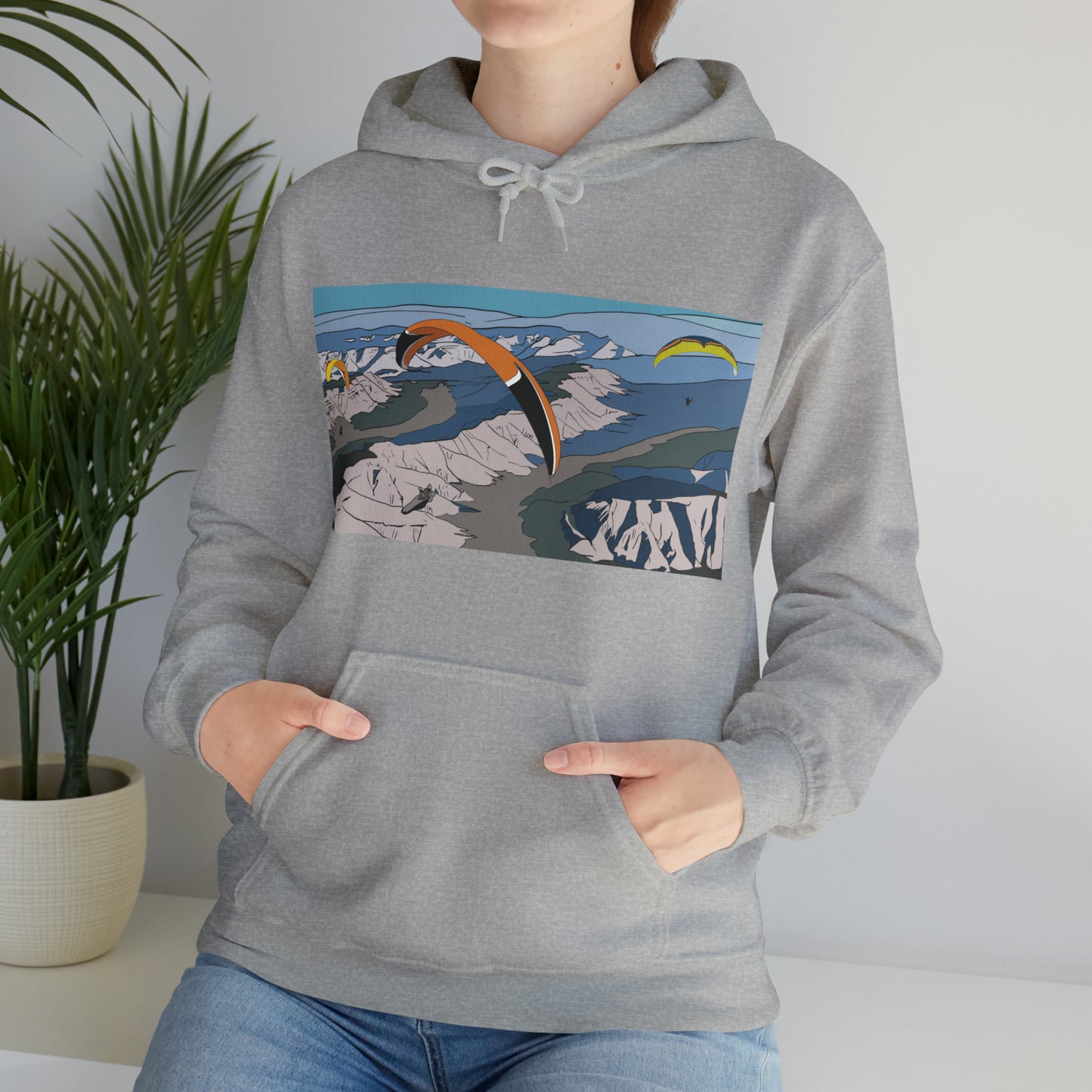 Paragliding Hooded Sweatshirt - Unisex Heavy Blend™