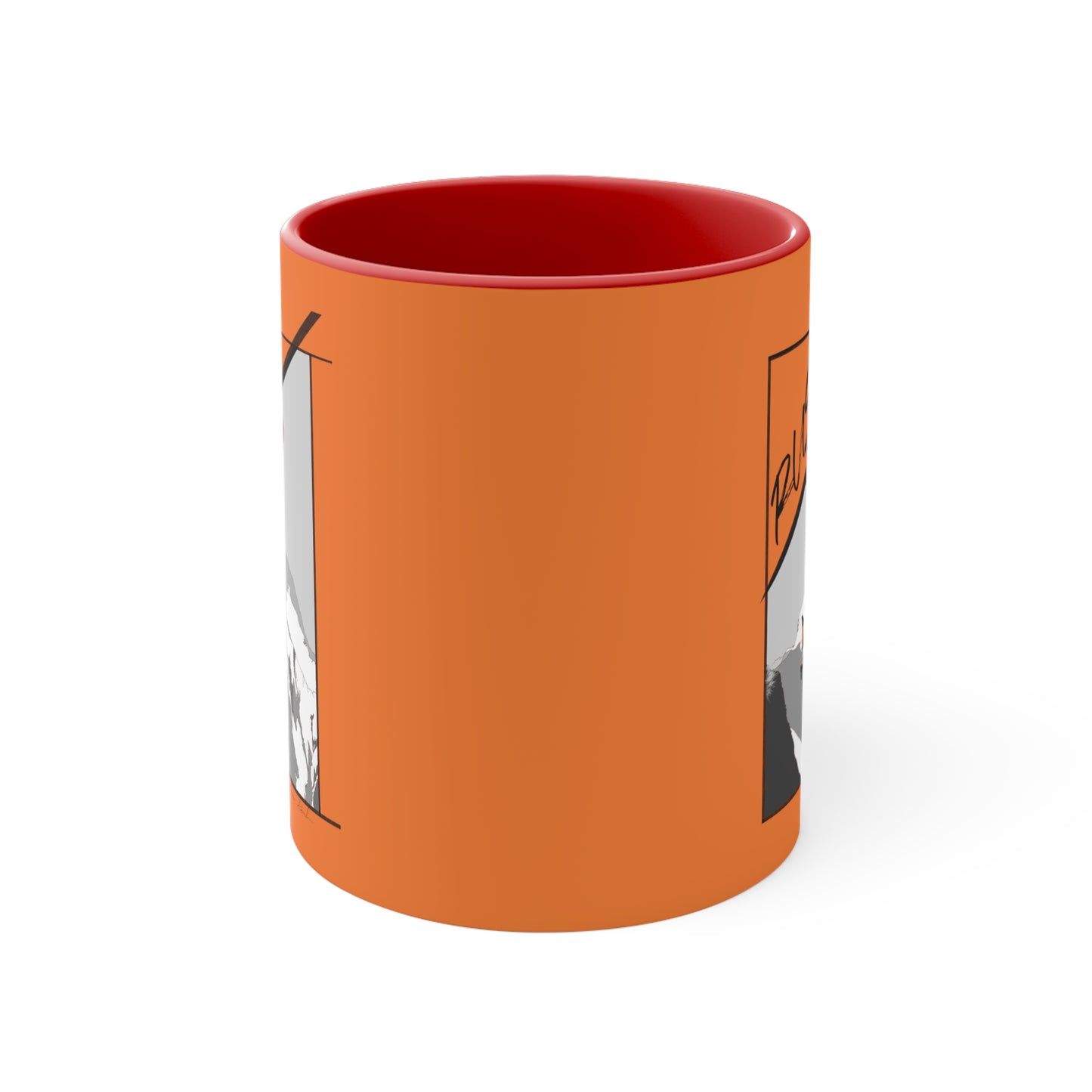 Orange "Rush" Speed Flying - Accent Coffee Mug, 11oz