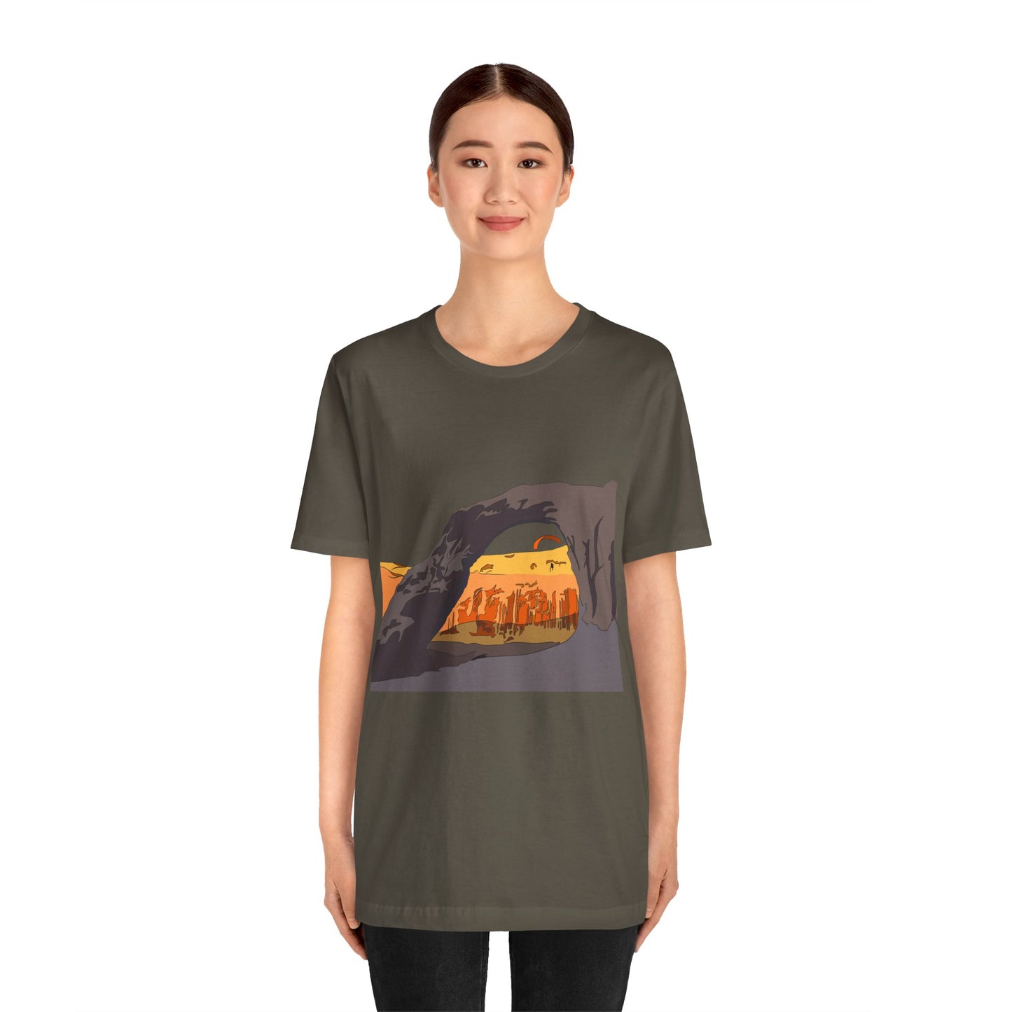 Corona Arch, Moab, Utah - Unisex Jersey Short Sleeve Tee