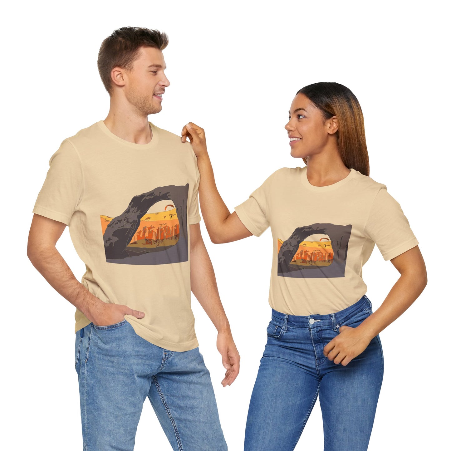 Corona Arch, Moab, Utah - Unisex Jersey Short Sleeve Tee