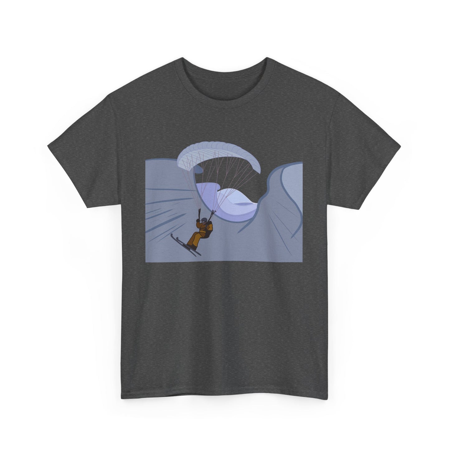 Speed Flying Pilot Unisex Tee - Glacial Ice Valley Paragliding Design