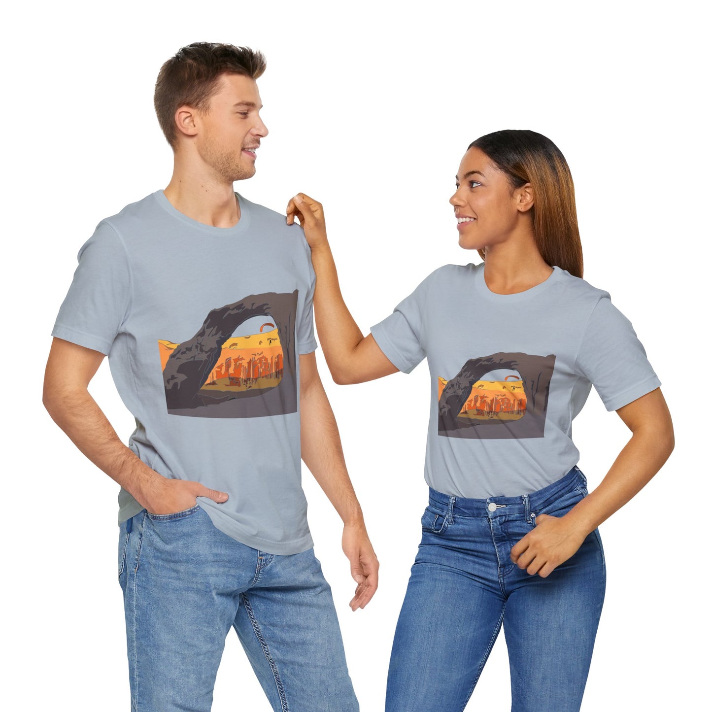 Corona Arch, Moab, Utah - Unisex Jersey Short Sleeve Tee