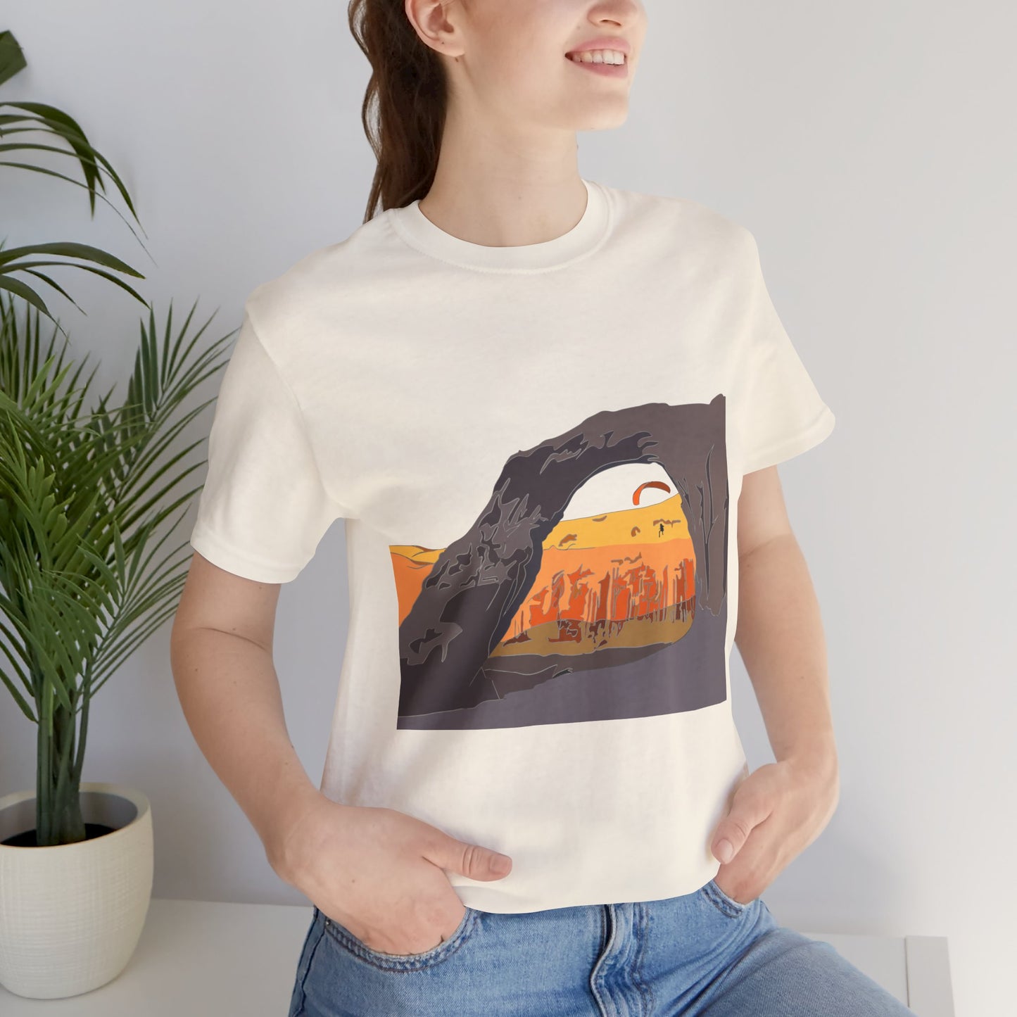 Corona Arch, Moab, Utah - Unisex Jersey Short Sleeve Tee