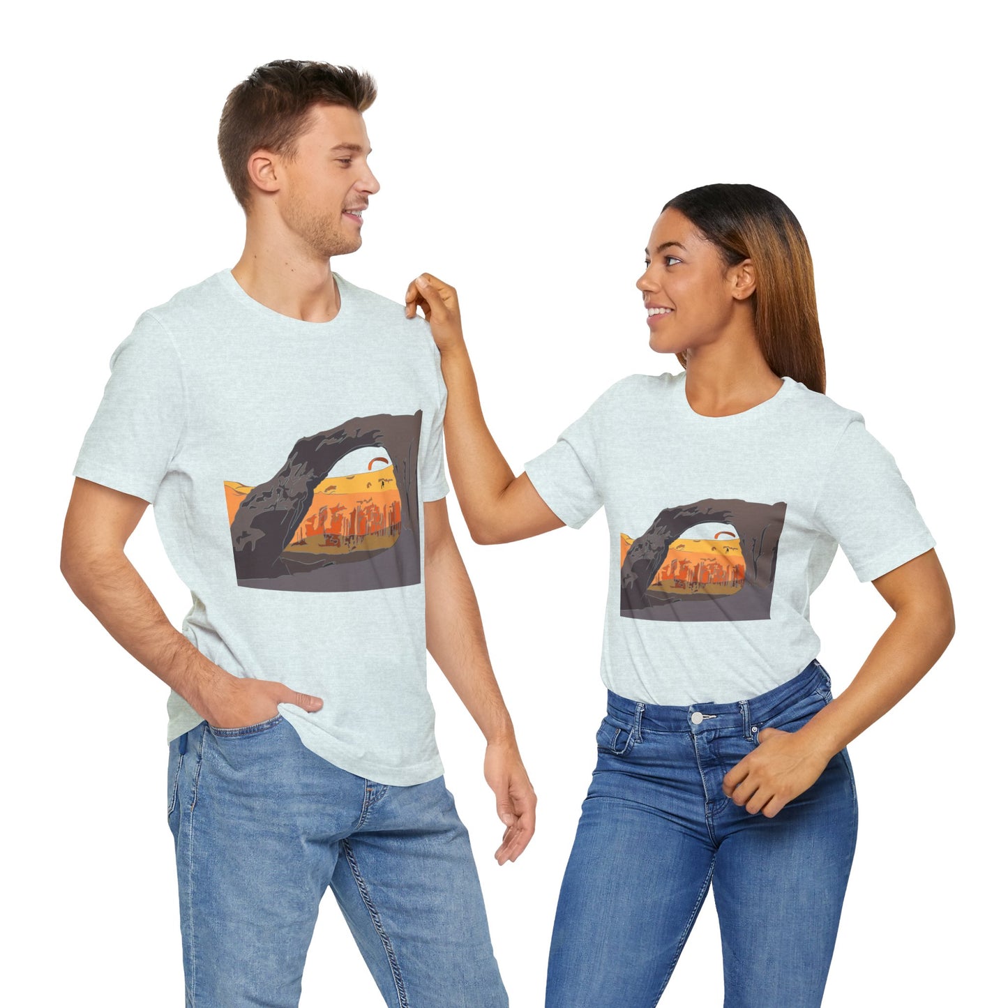 Corona Arch, Moab, Utah - Unisex Jersey Short Sleeve Tee