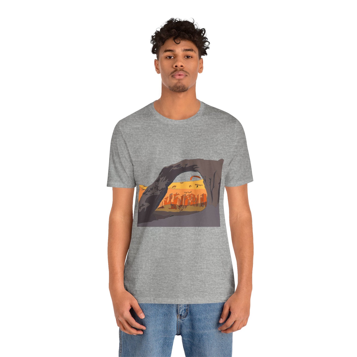 Corona Arch, Moab, Utah - Unisex Jersey Short Sleeve Tee