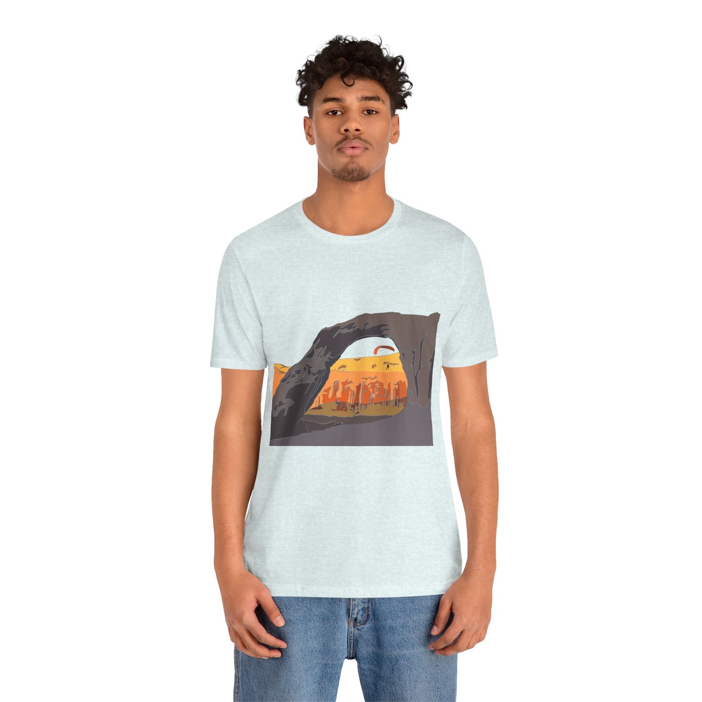 Corona Arch, Moab, Utah - Unisex Jersey Short Sleeve Tee