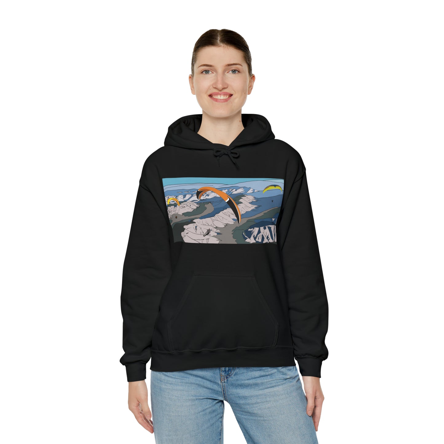 Paragliding Hooded Sweatshirt - Unisex Heavy Blend™
