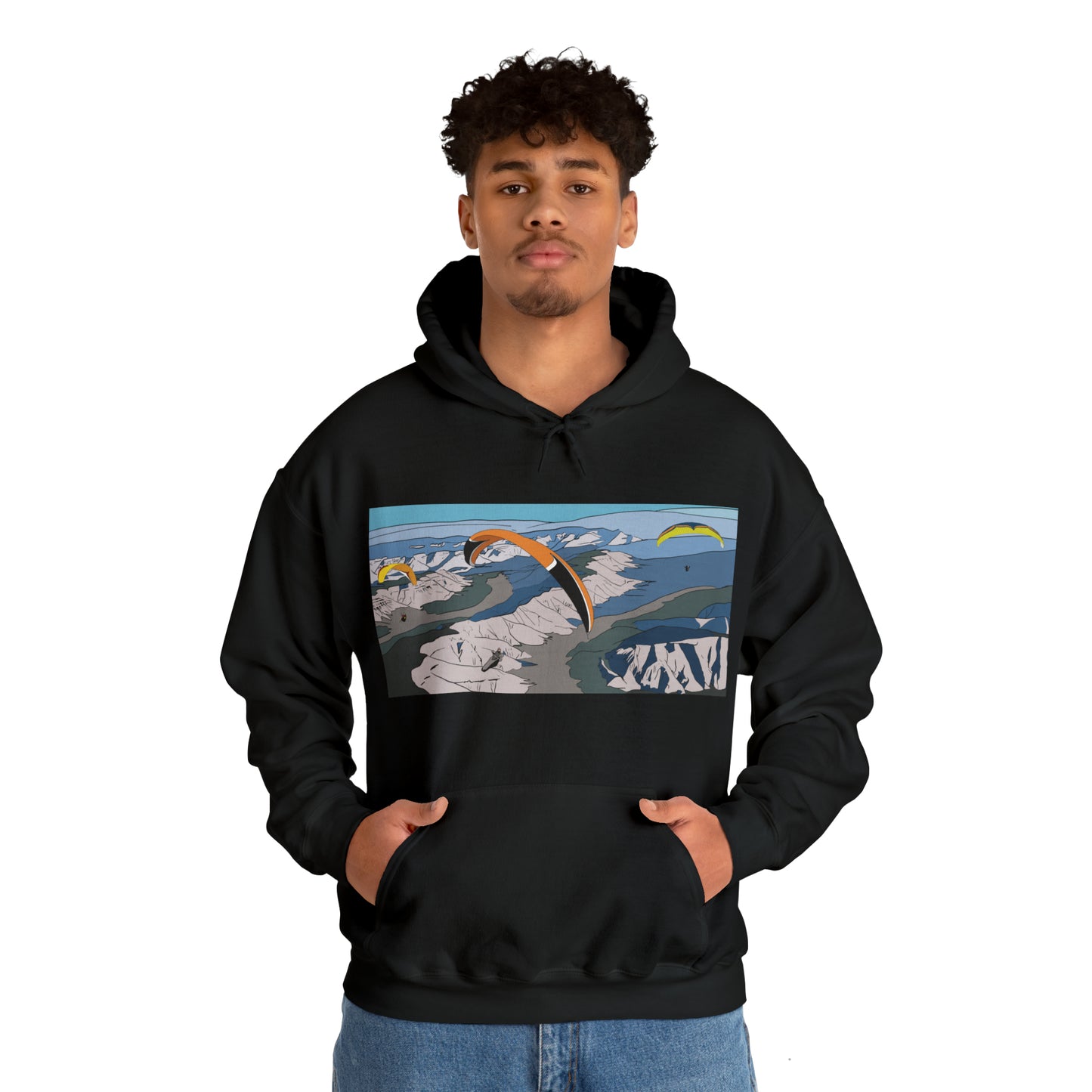 Paragliding Hooded Sweatshirt - Unisex Heavy Blend™