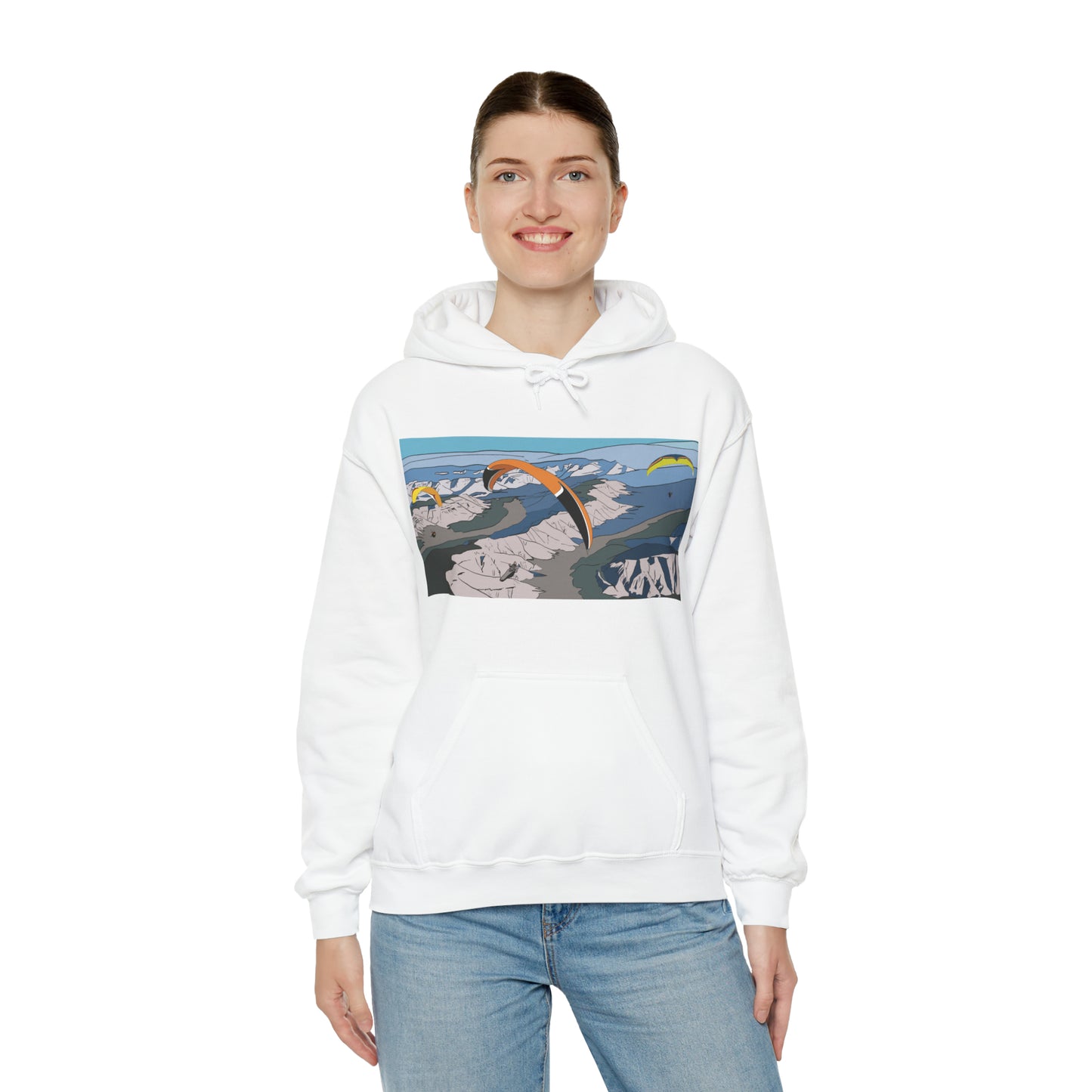 Paragliding Hooded Sweatshirt - Unisex Heavy Blend™