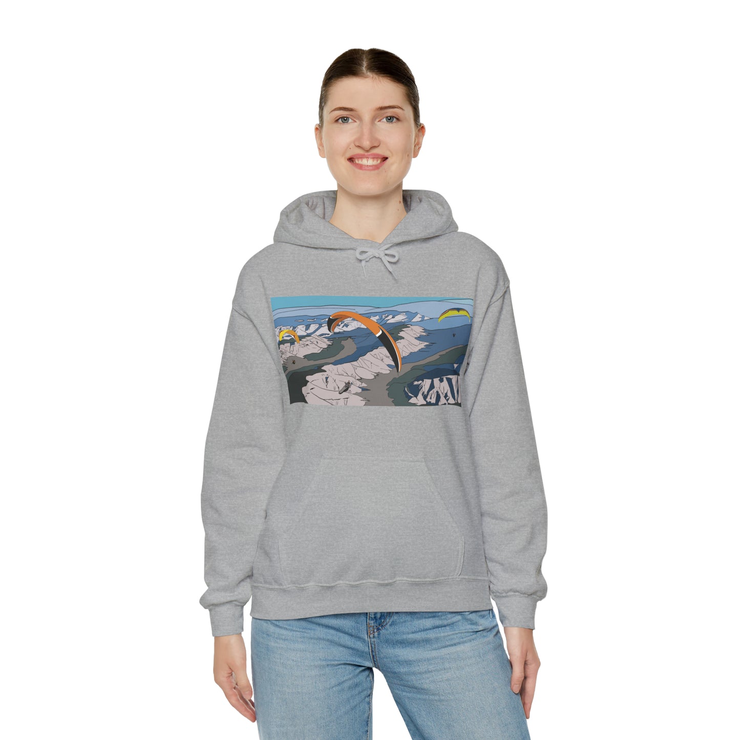 Paragliding Hooded Sweatshirt - Unisex Heavy Blend™