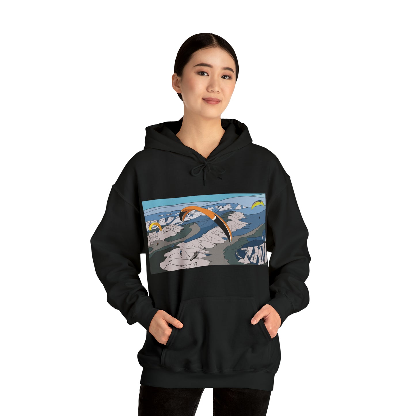 Paragliding Hooded Sweatshirt - Unisex Heavy Blend™