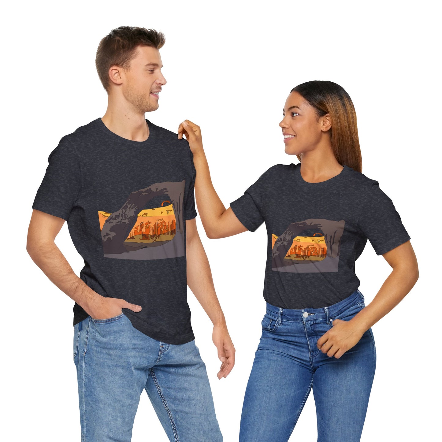 Corona Arch, Moab, Utah - Unisex Jersey Short Sleeve Tee