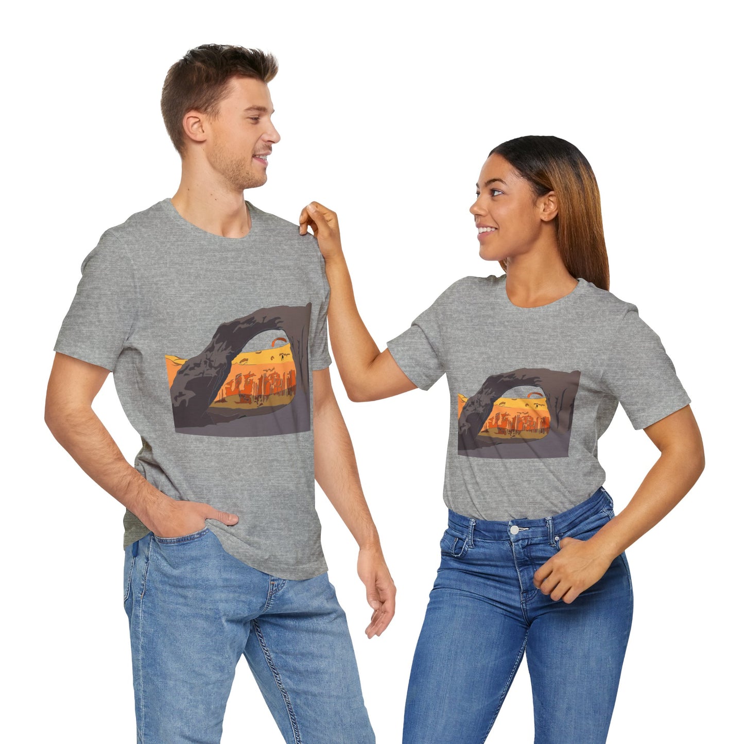 Corona Arch, Moab, Utah - Unisex Jersey Short Sleeve Tee