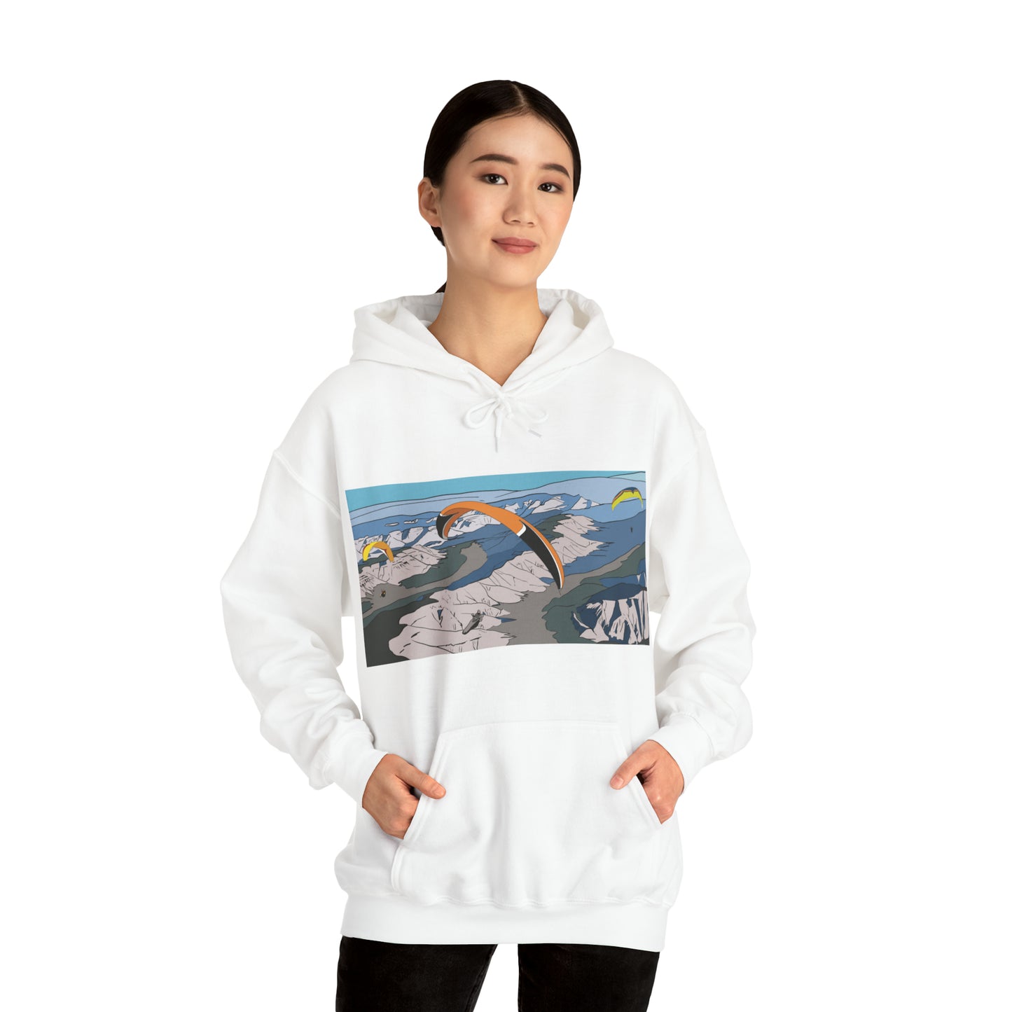Paragliding Hooded Sweatshirt - Unisex Heavy Blend™