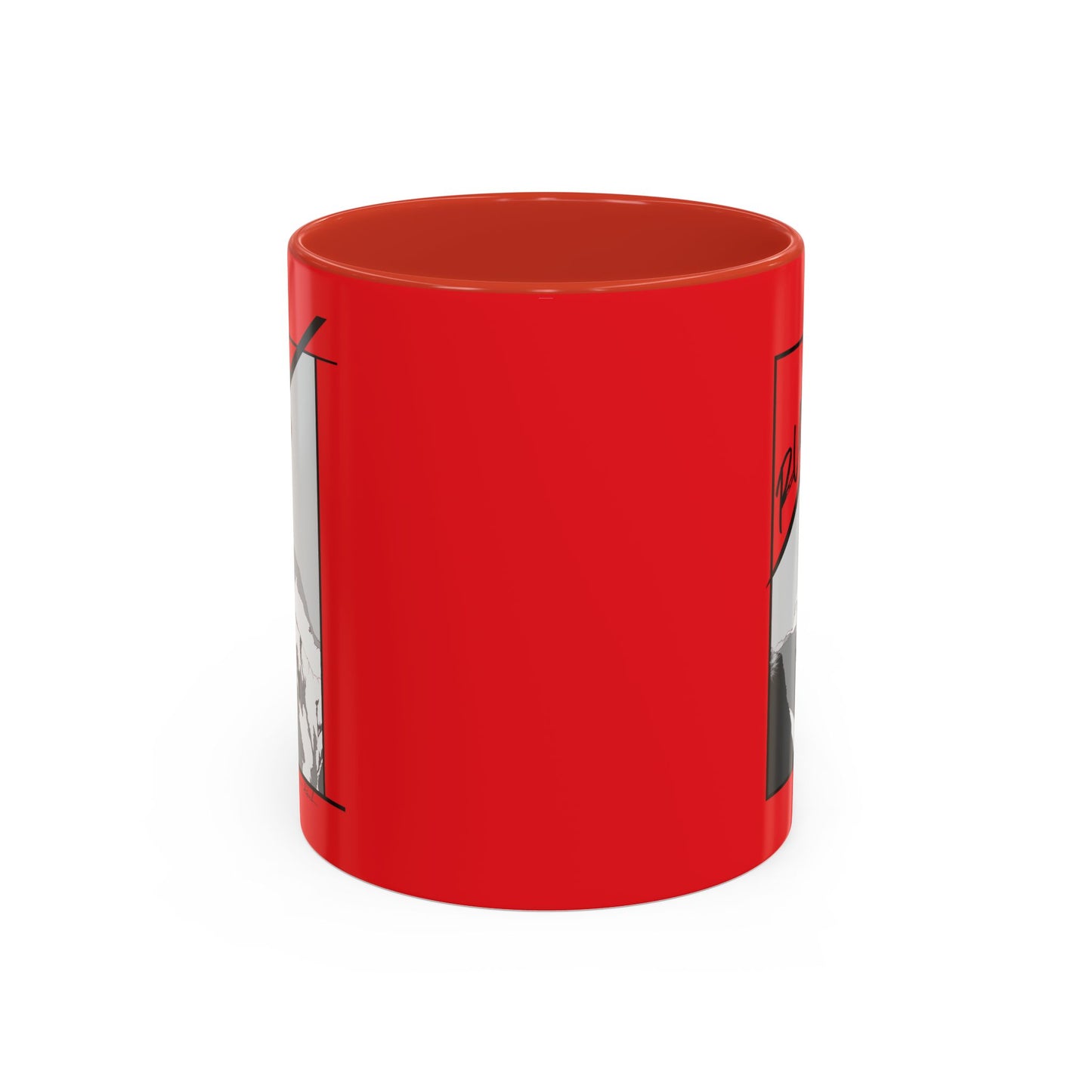 Red "Rush" Speed Flying - Accent Coffee Mug, 11oz